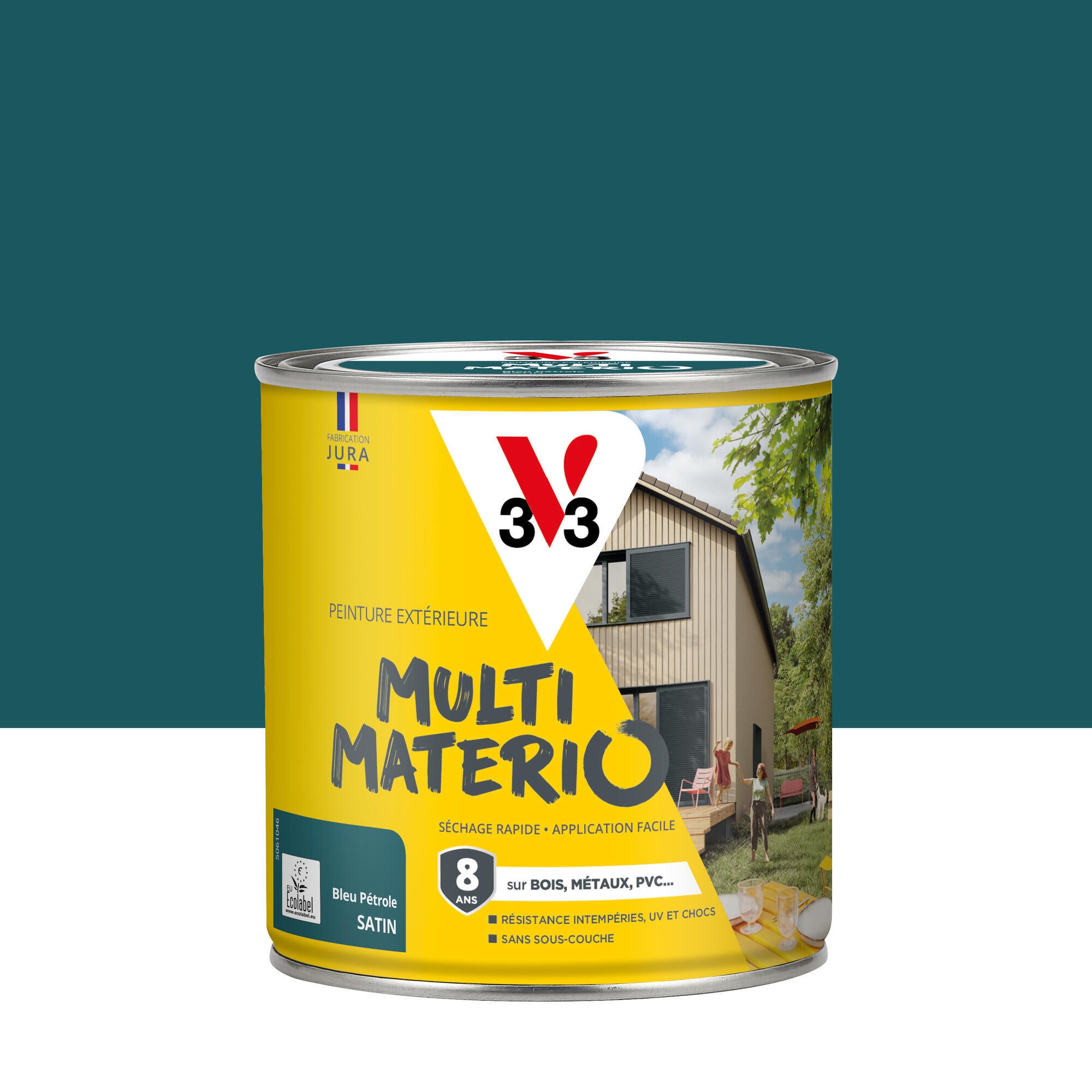 Peinture extérieure bois, fer, plastique V33 miel satiné 0.5l main image 1