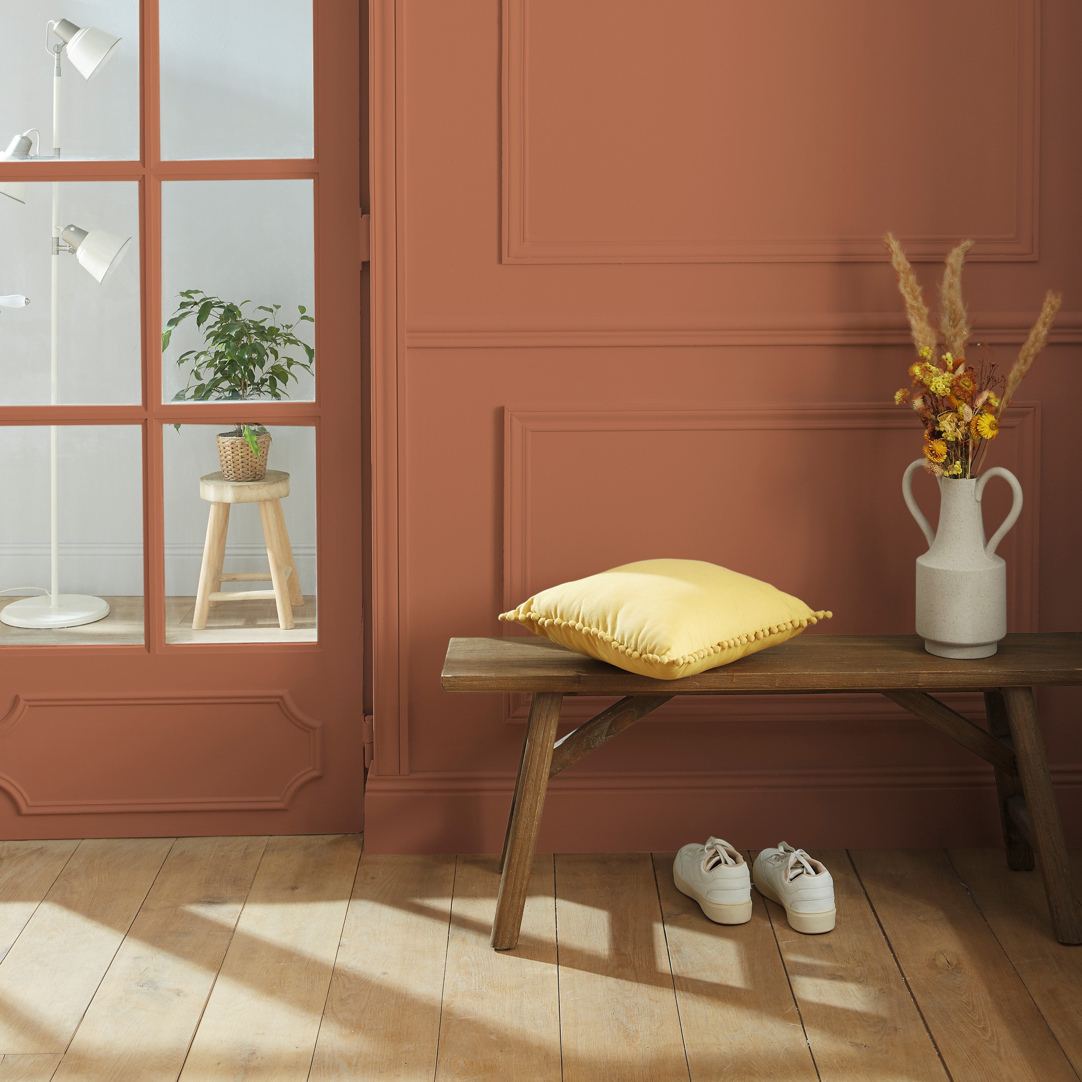 Peinture mur, boiserie cotta 4 mat LUXENS Biosourcée 0.5L - 3