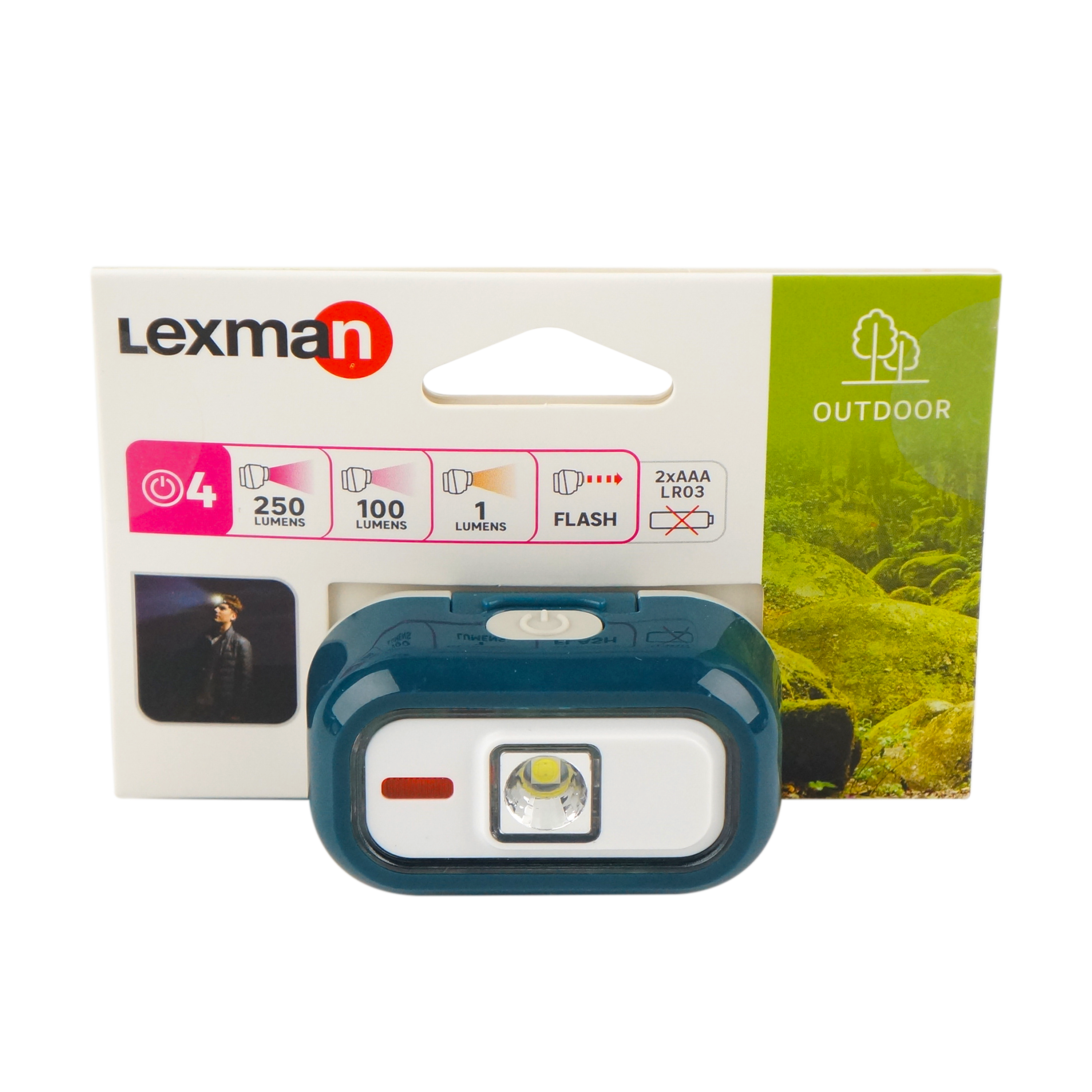 Lampe frontale, rouge, 100LM, Lexman - 7