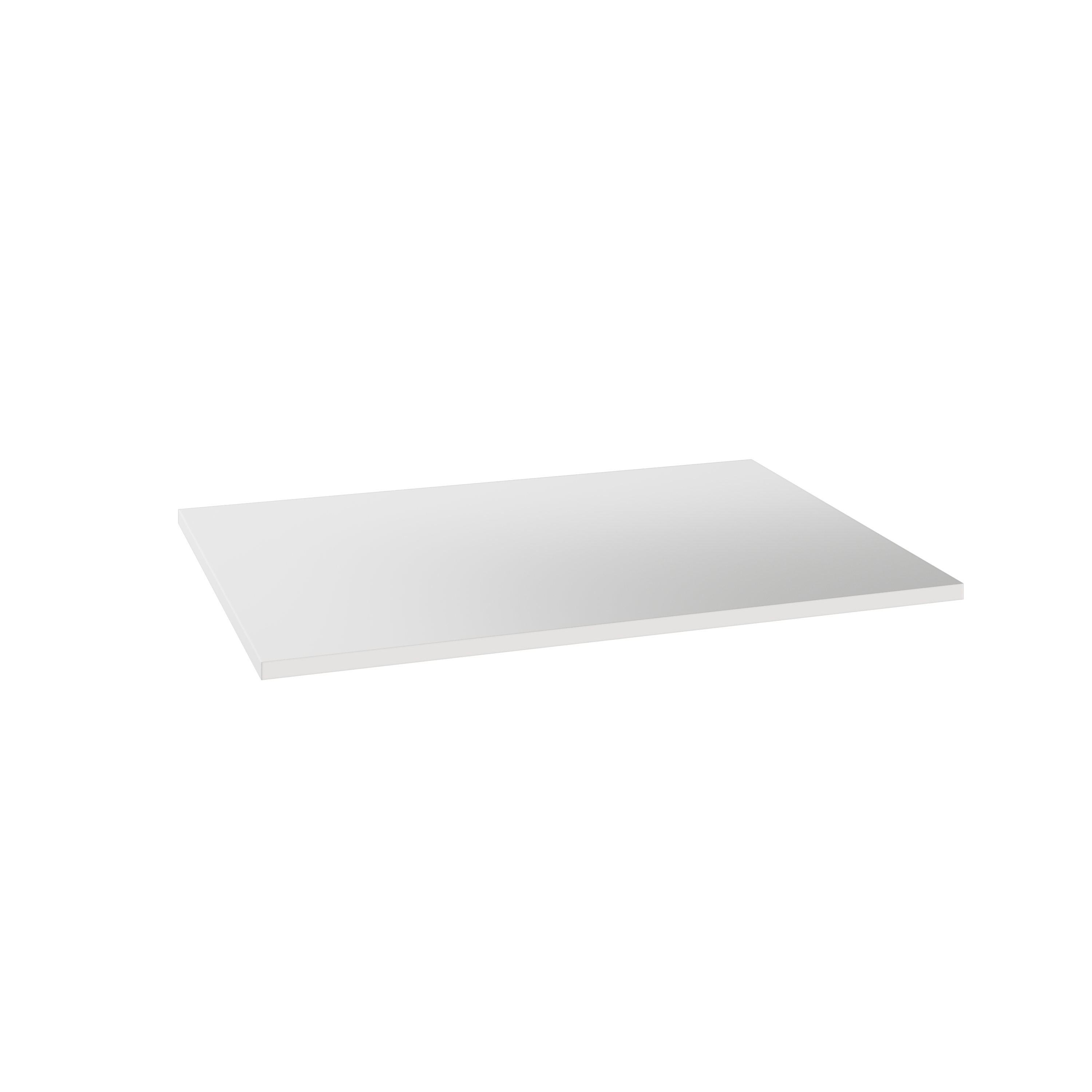 Półka prosta do korpusu 75.2 cm głębokość 58 cm biała