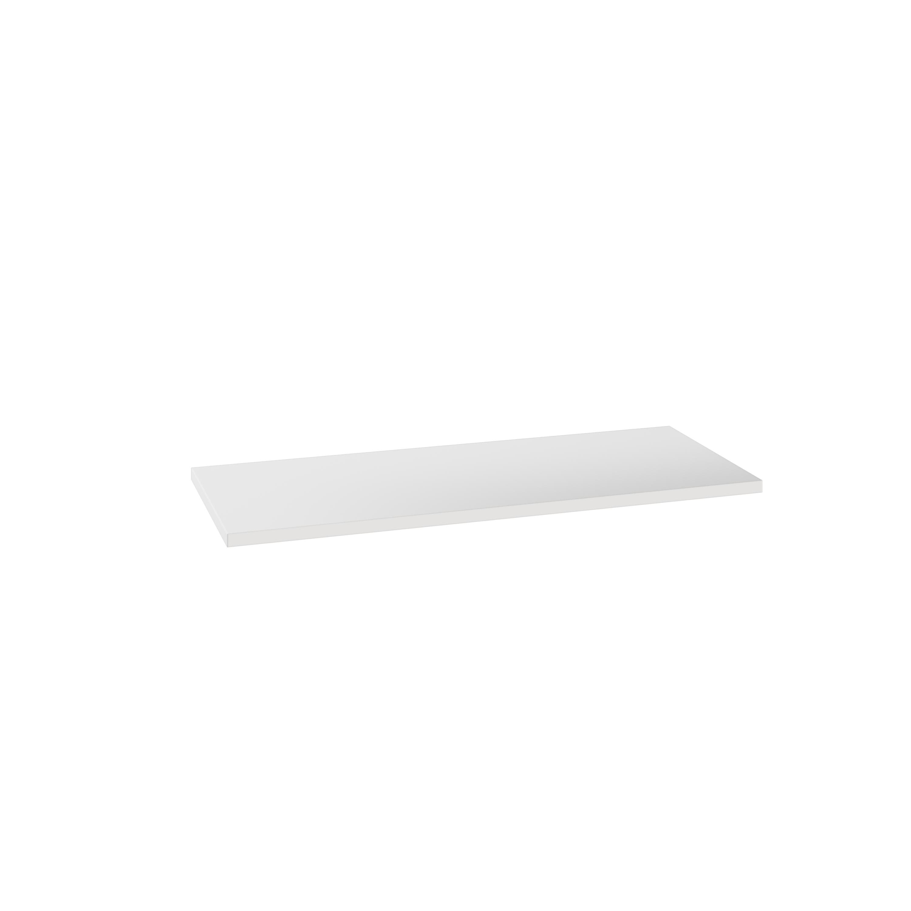 Półka prosta do korpusu 75.2 cm głębokość 35.6 cm biała
