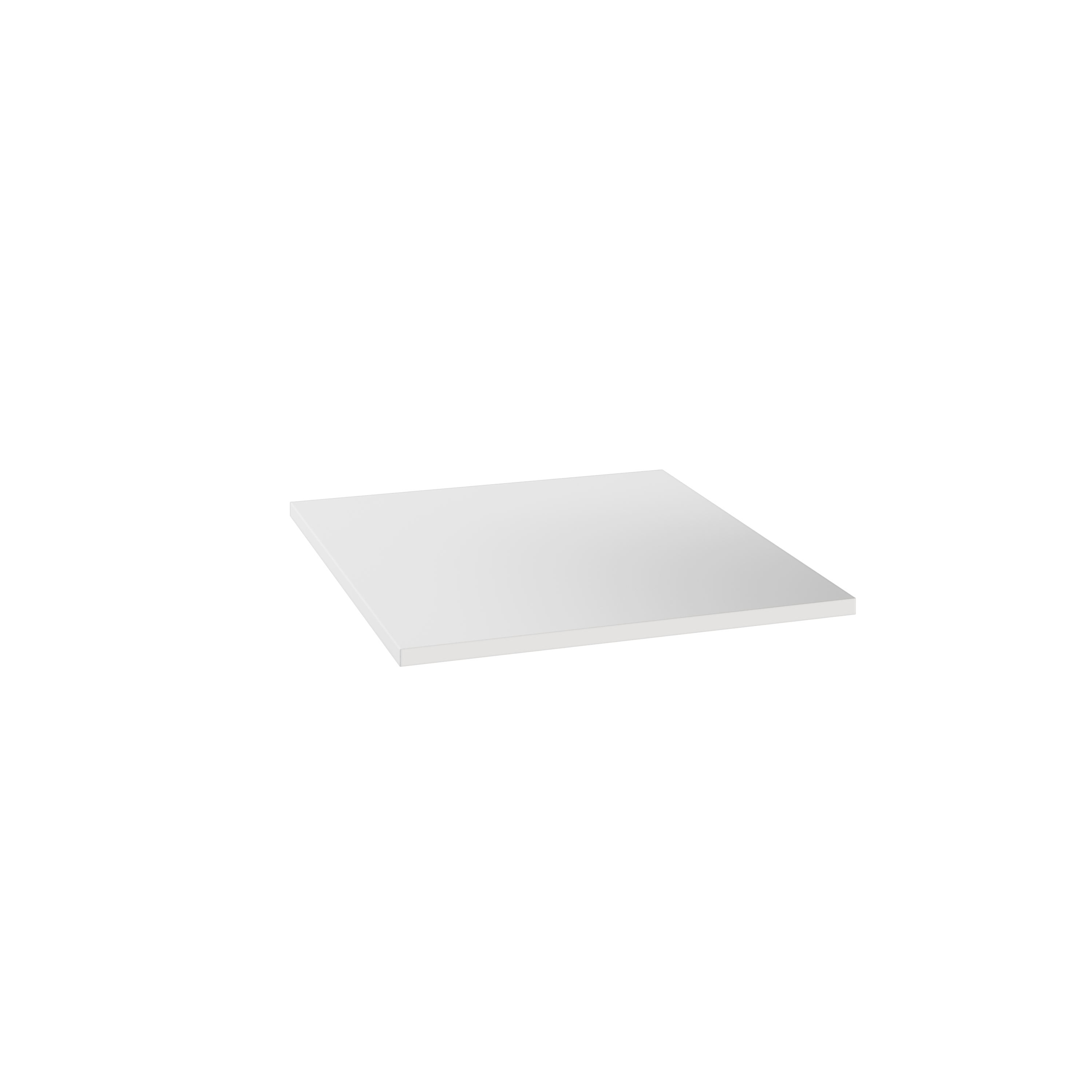 Półka prosta do korpusu 50 cm głębokość 58 cm biała