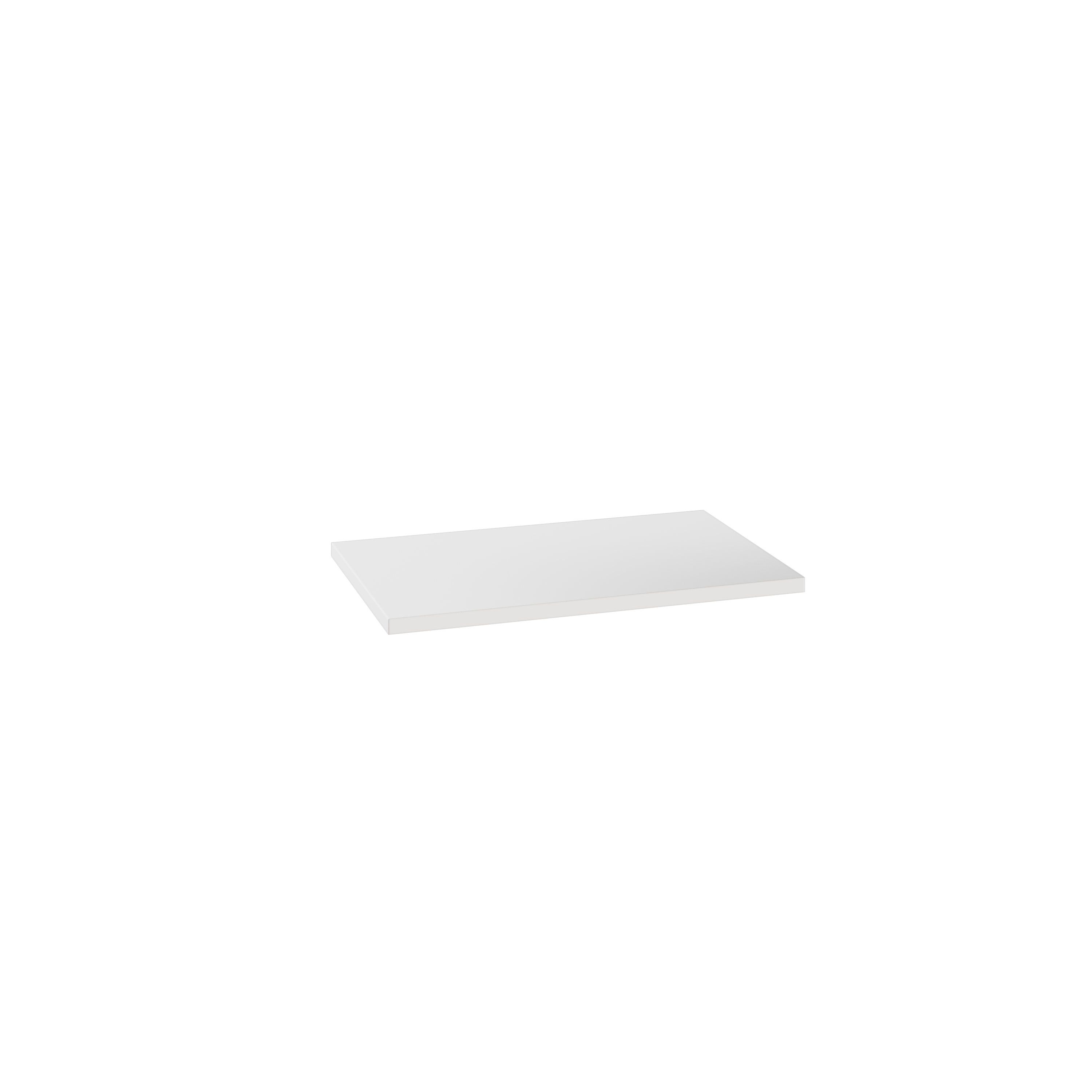 Półka prosta do korpusu 50 cm głębokość 35.6 cm biała
