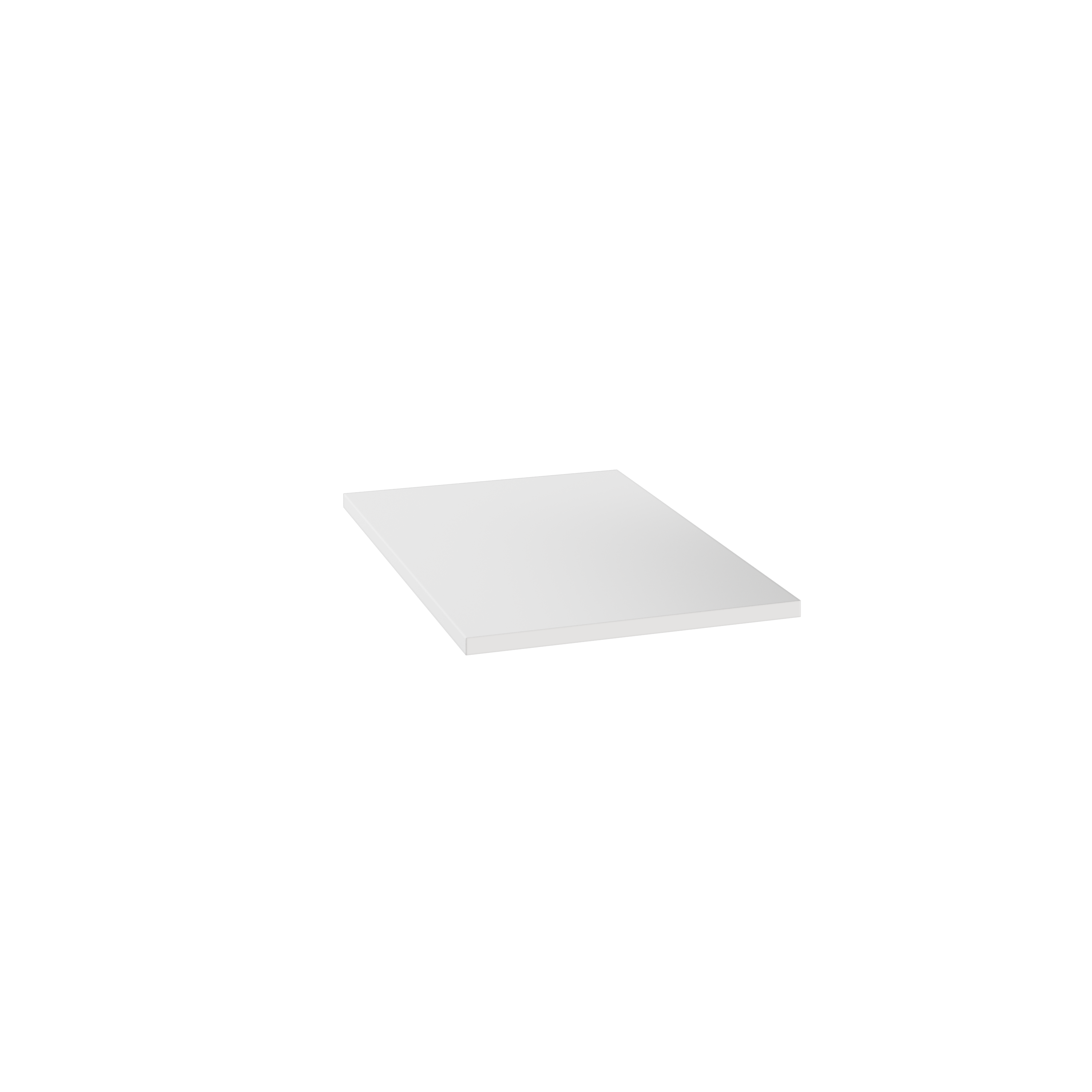 Półka prosta do korpusu 37.6 cm głębokość 45 cm biała