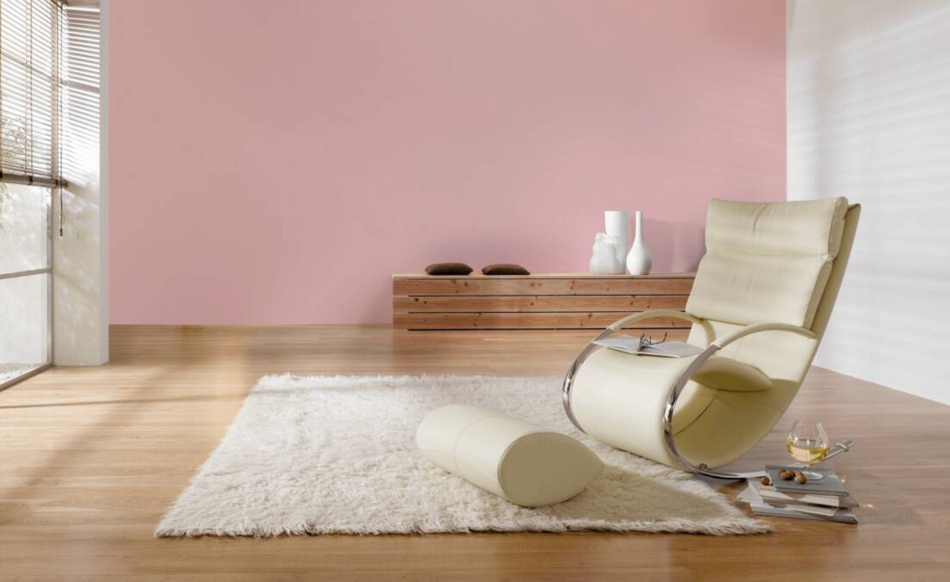 Carta da parati Dreamflowery Plain rosa, 53 cm x 10.05 m - 2