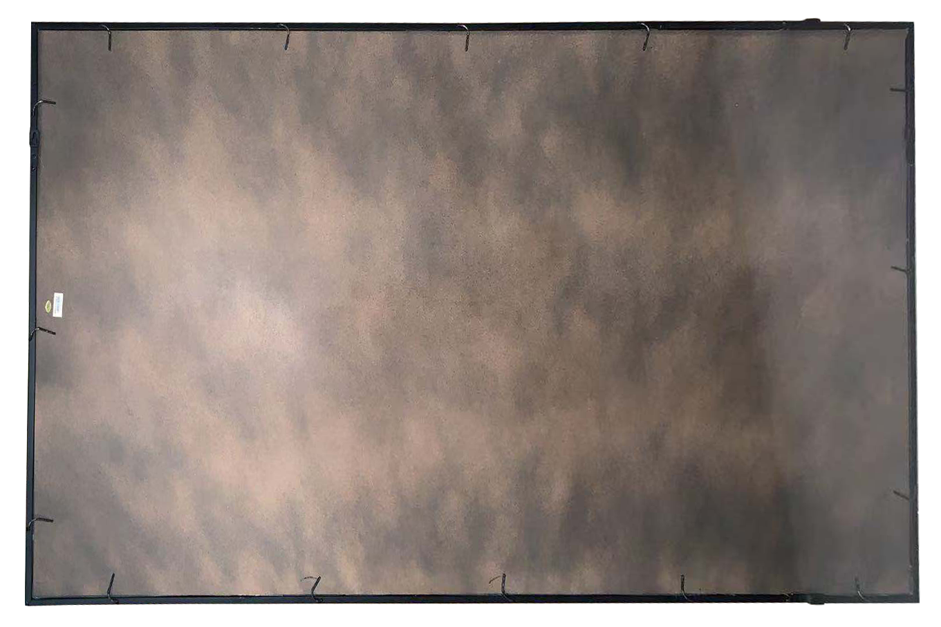Miroir rectangulaire métal noir Artiste, l.140 x H.80 cm - 3