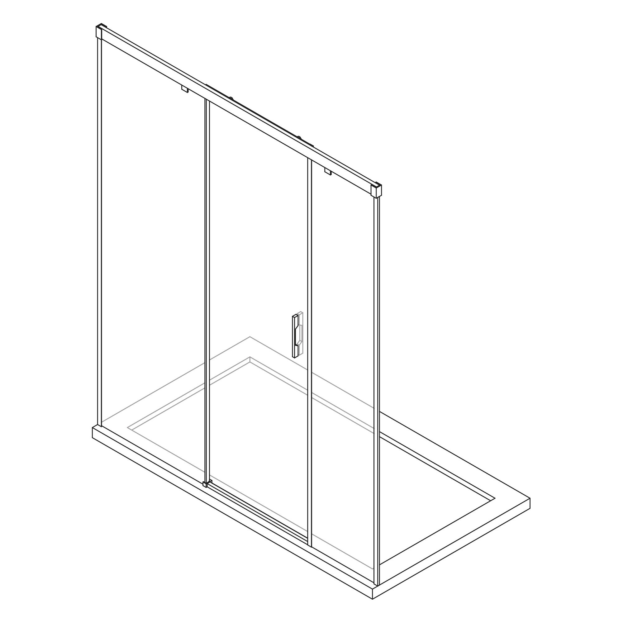 Portas de duche 180X200 serigrafado inox Tala 3 - 5