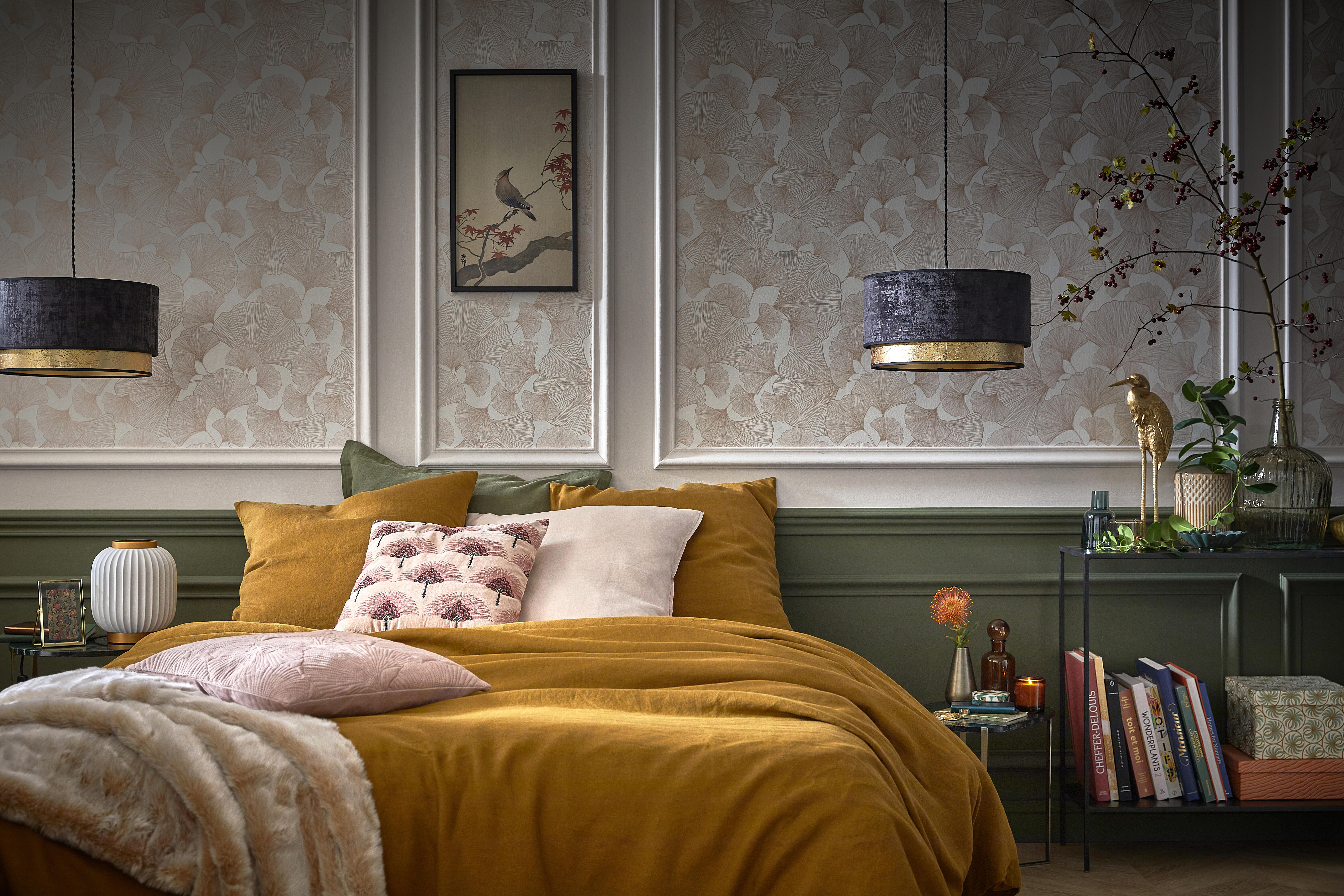 Suspension Bourbon, polyester, noir, Diam.38 cm, E27 - 6