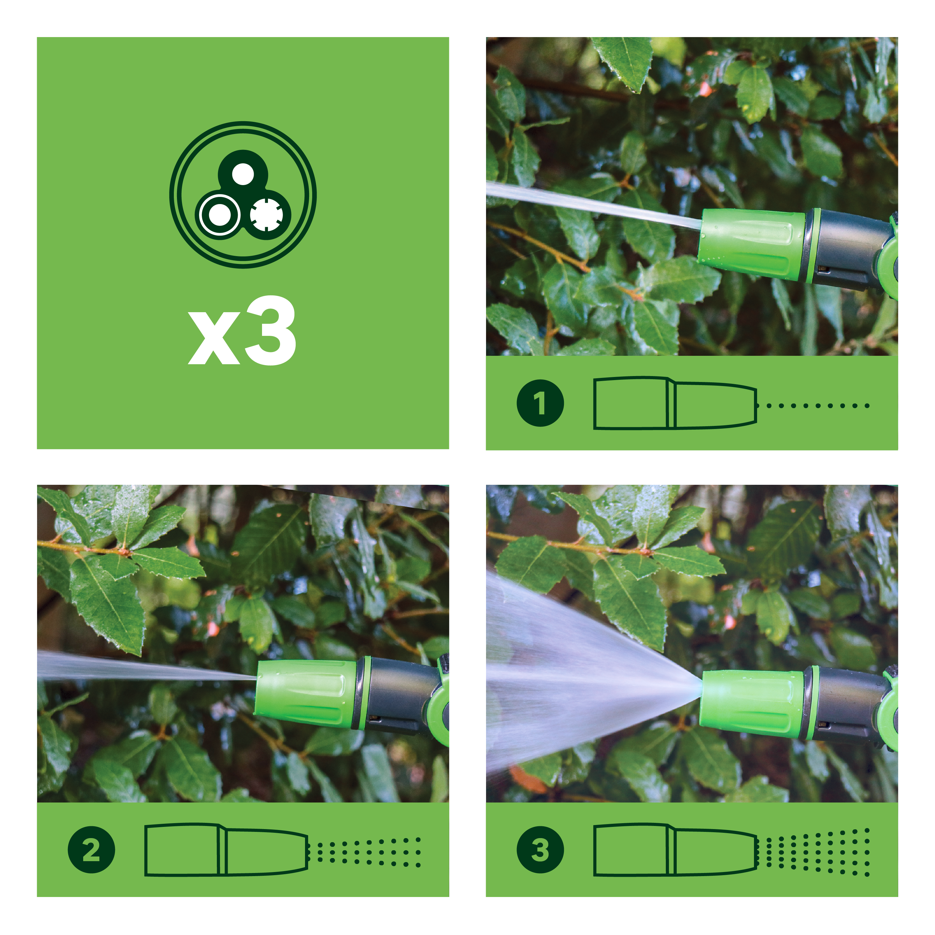 Tuyau d'arrosage GEOLIA Ext latex textile L.8 m, Diam.8.5 mm - 7