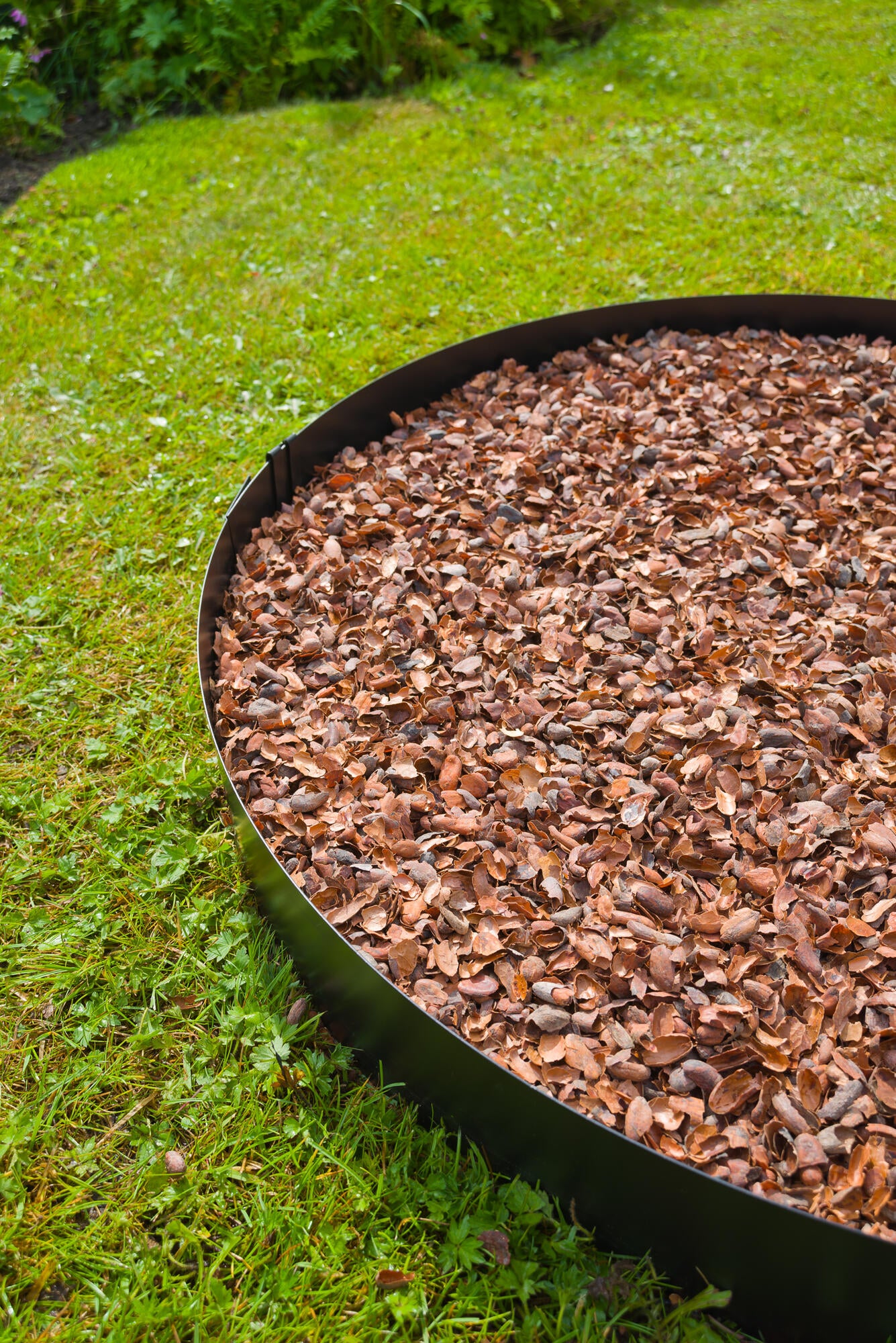 Bordure  acier galvanisé noir, H.10.2 x L.264 cm + 4 ancres - 4