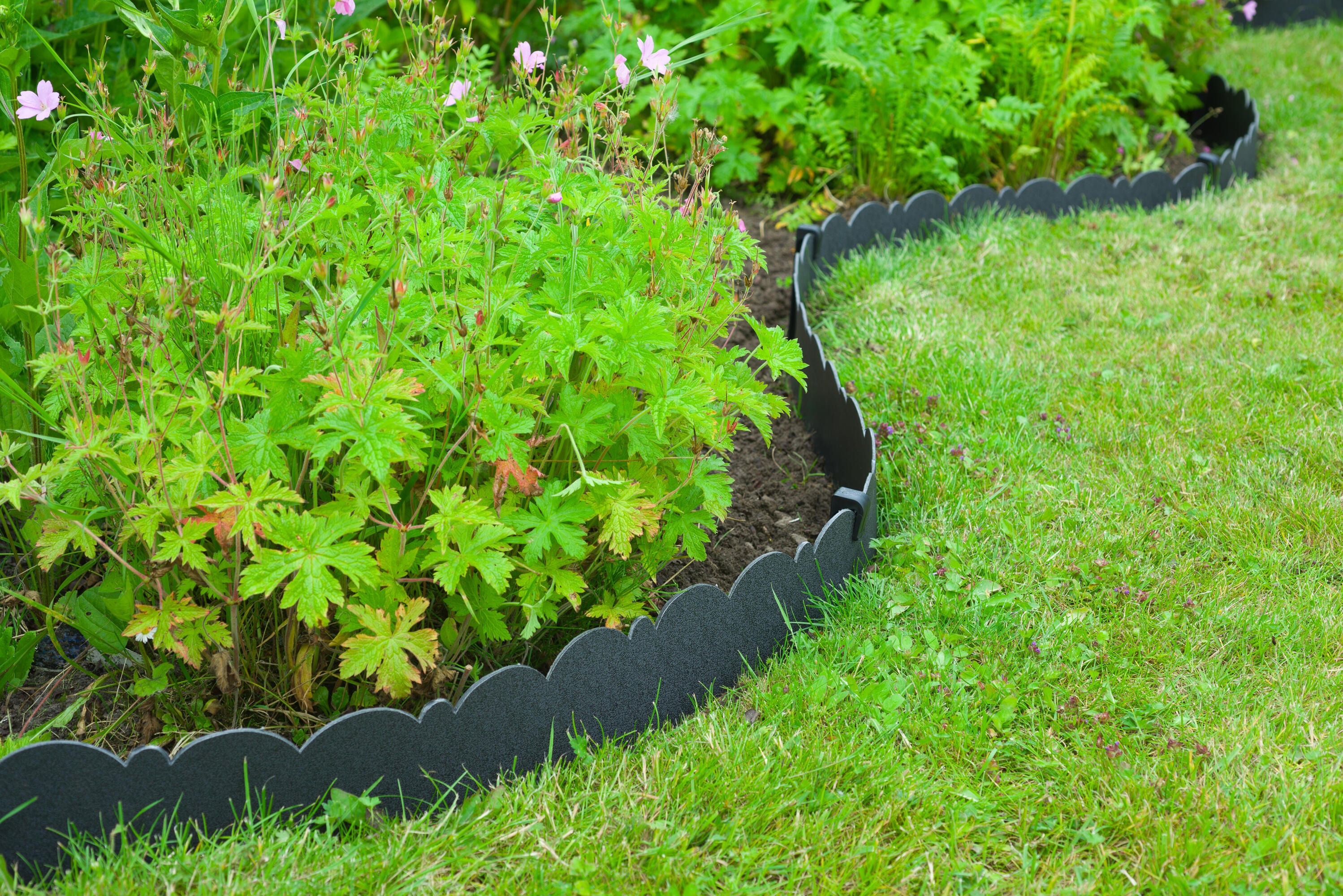 Lot 10 ancres pour bordures, noir, H.26,7 x L.1,9 cm - 2