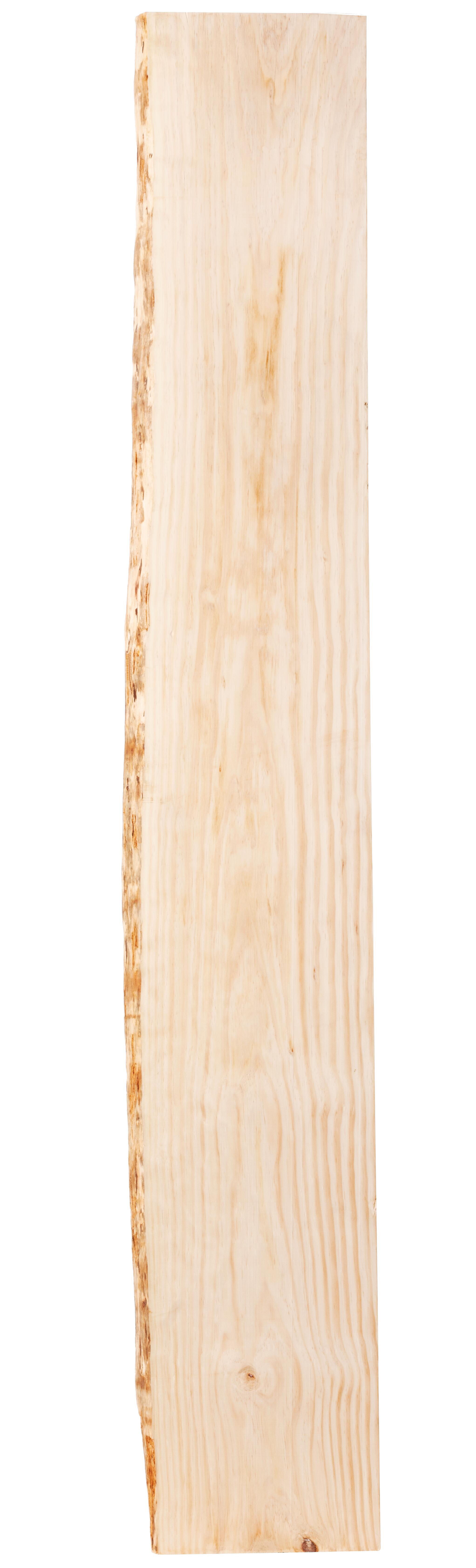 Tablero macizo de pino 20/25x80x4 cm tarugo 1 lado bruto - 29