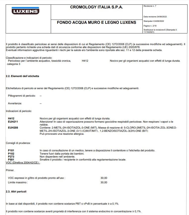 Fondo per cartongesso all'acqua LUXENS 0.5 L - 8