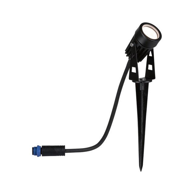 Spot à piquer extérieur Plug & Shine 3000K 3,5W 300lm métal noir, PAULMANN