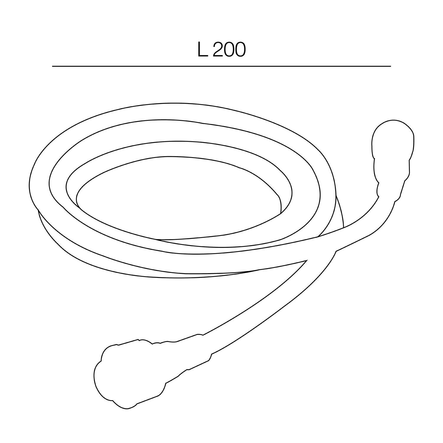 Extension Câble 2m pour spot à encastrer extérieur Tamana - 2