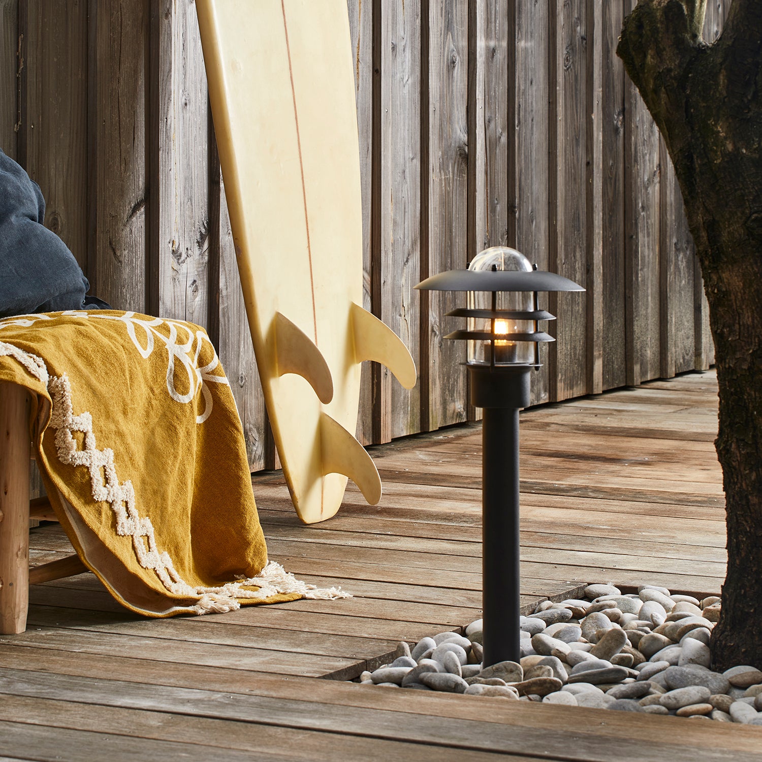 Borne extérieur e27 max 60W noir Nazare LITTLE GARDEN - 2