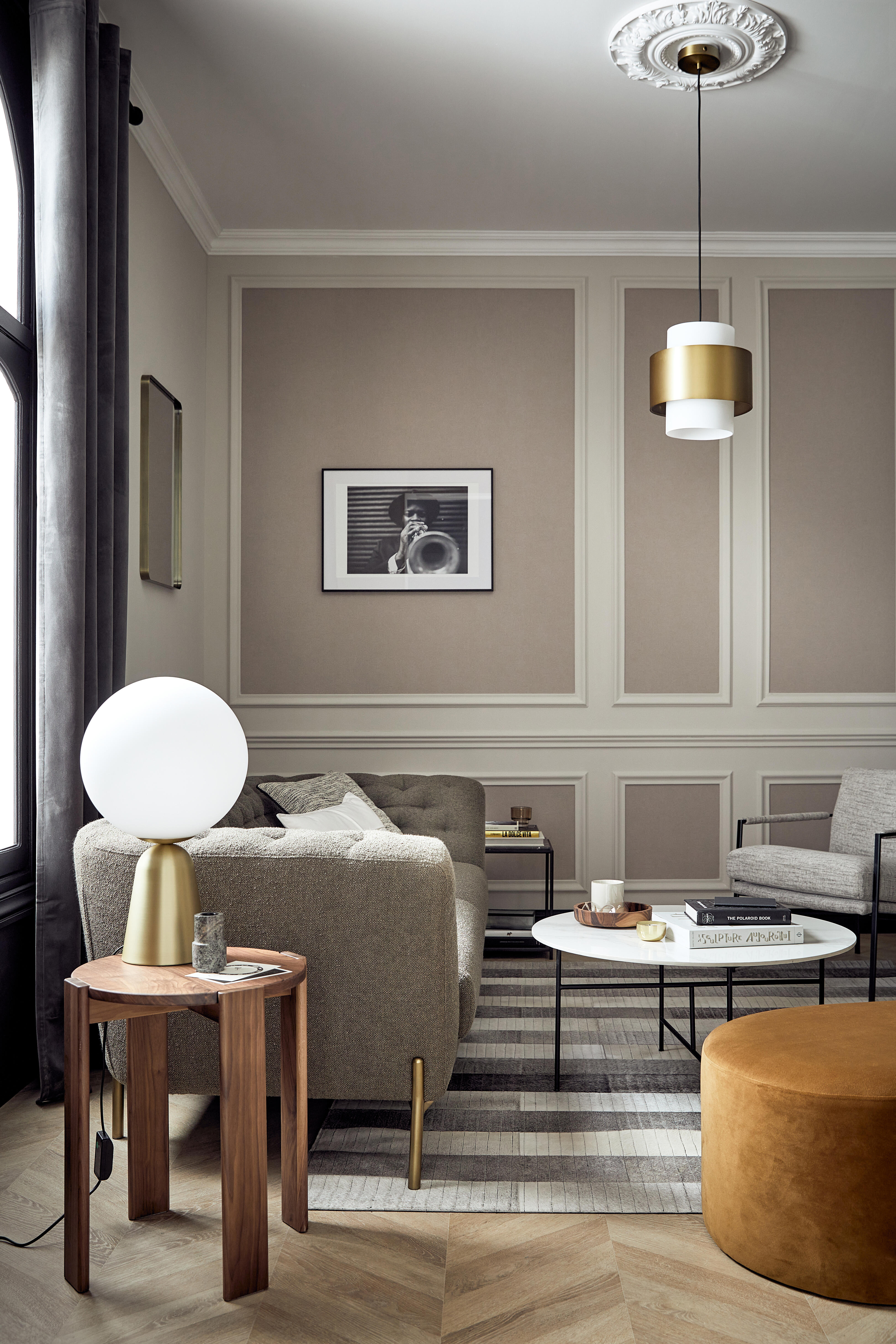 Papier peint intissé Textile mat INSPIRE beige skin - 4