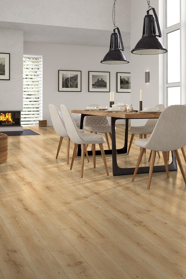 Pavimento laminato effetto legno marrone, resistente all'acqua, AC4 classe 23, sp. 7 mm, Artens Bellemont, 2.22 m²