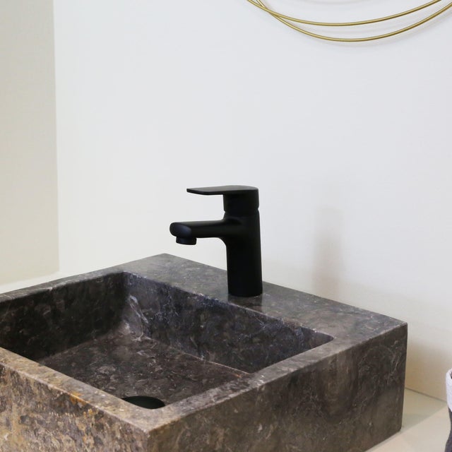 Mitigeur de lavabo noir mat M, Full, ESSEBAGNO