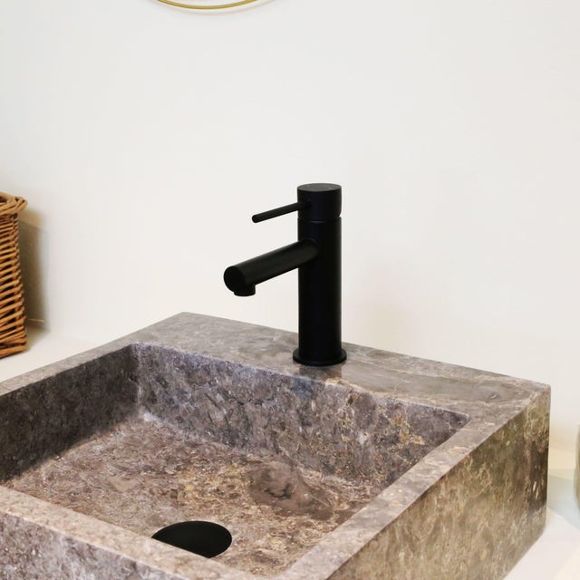 Mitigeur de lavabo noir mat M, Envol, ESSEBAGNO
