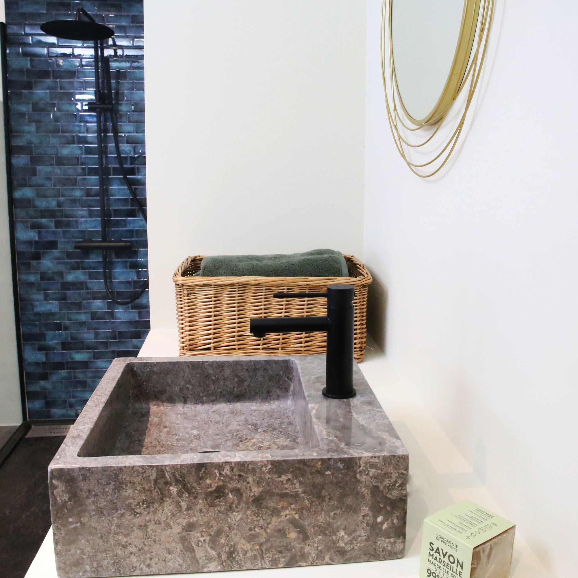 Colonne de douche mécanique ESSEBAGNO Envol Noir - 5