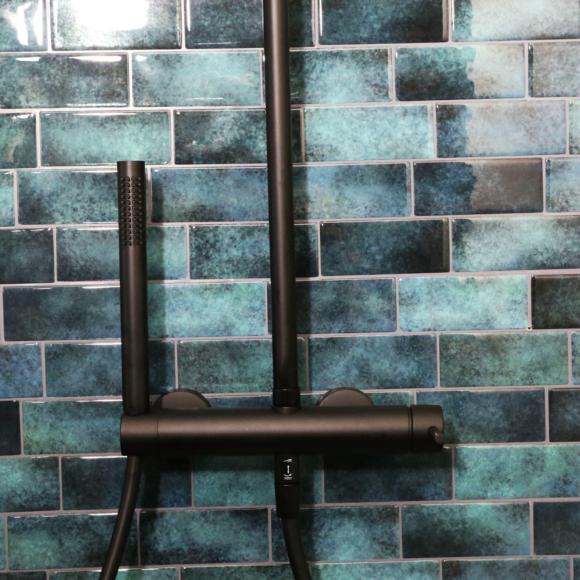 Columna de ducha monomando ESSEBAGNO Envol negro - 6