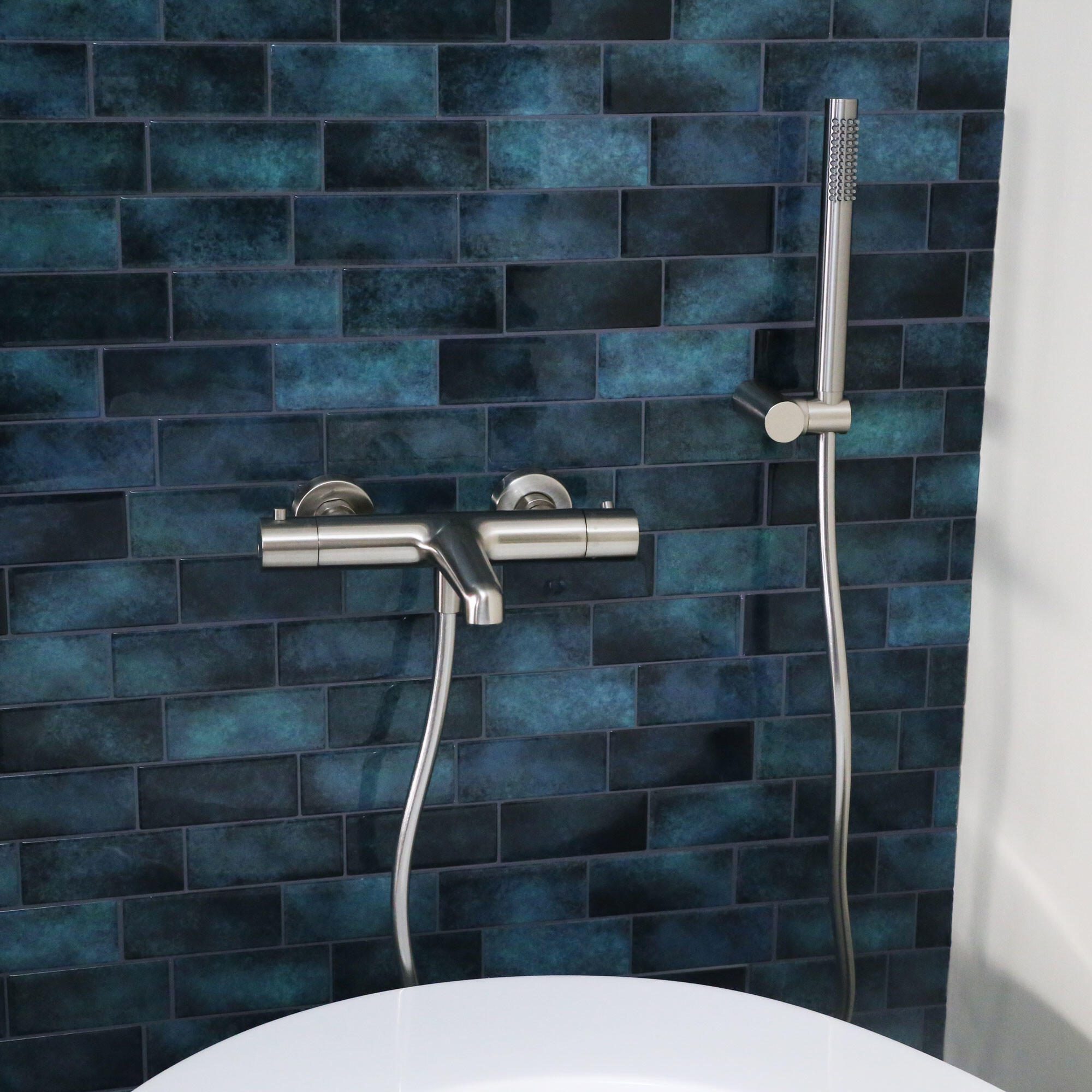 Trio de douche1, ESSEBAGNO Envol Façon inox - 3