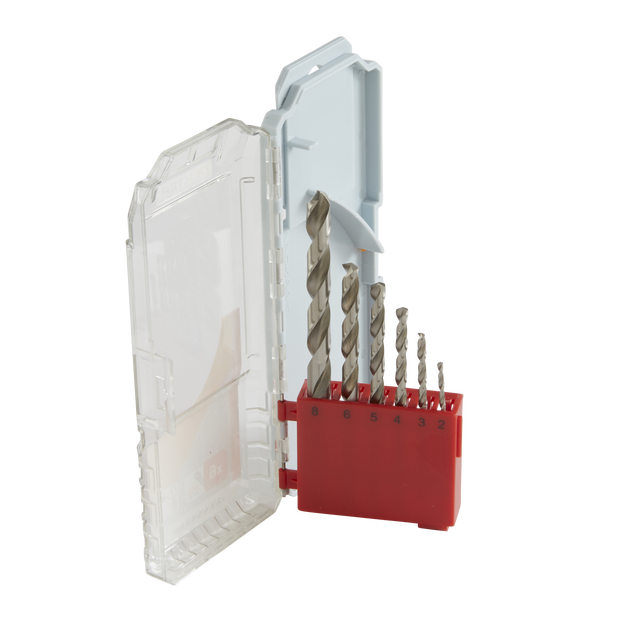 Juego de brocas para metal enganche cilíndrico 6 piezas DEXTER