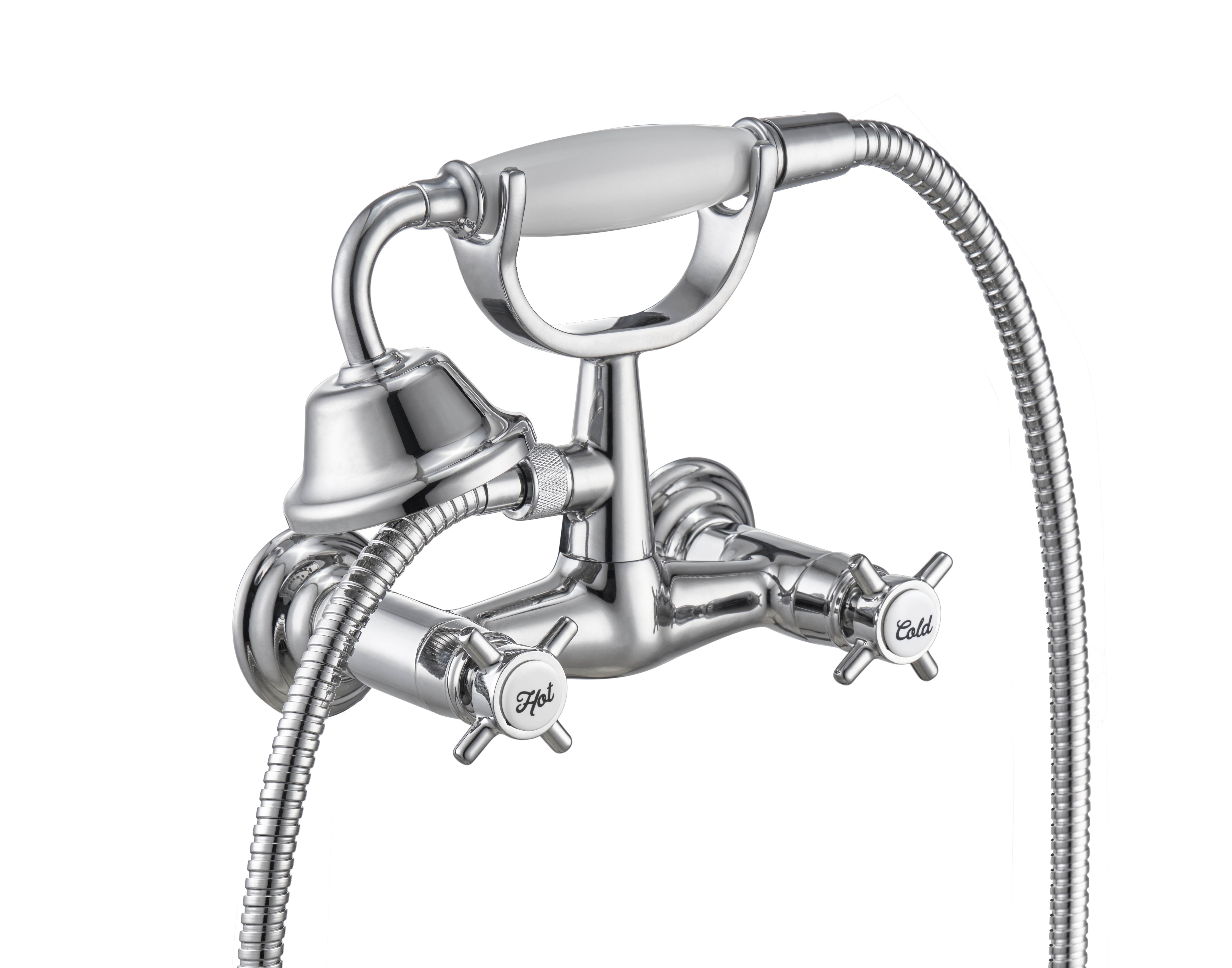 Grifo de ducha bimando sensea mauna cromo brillo latón