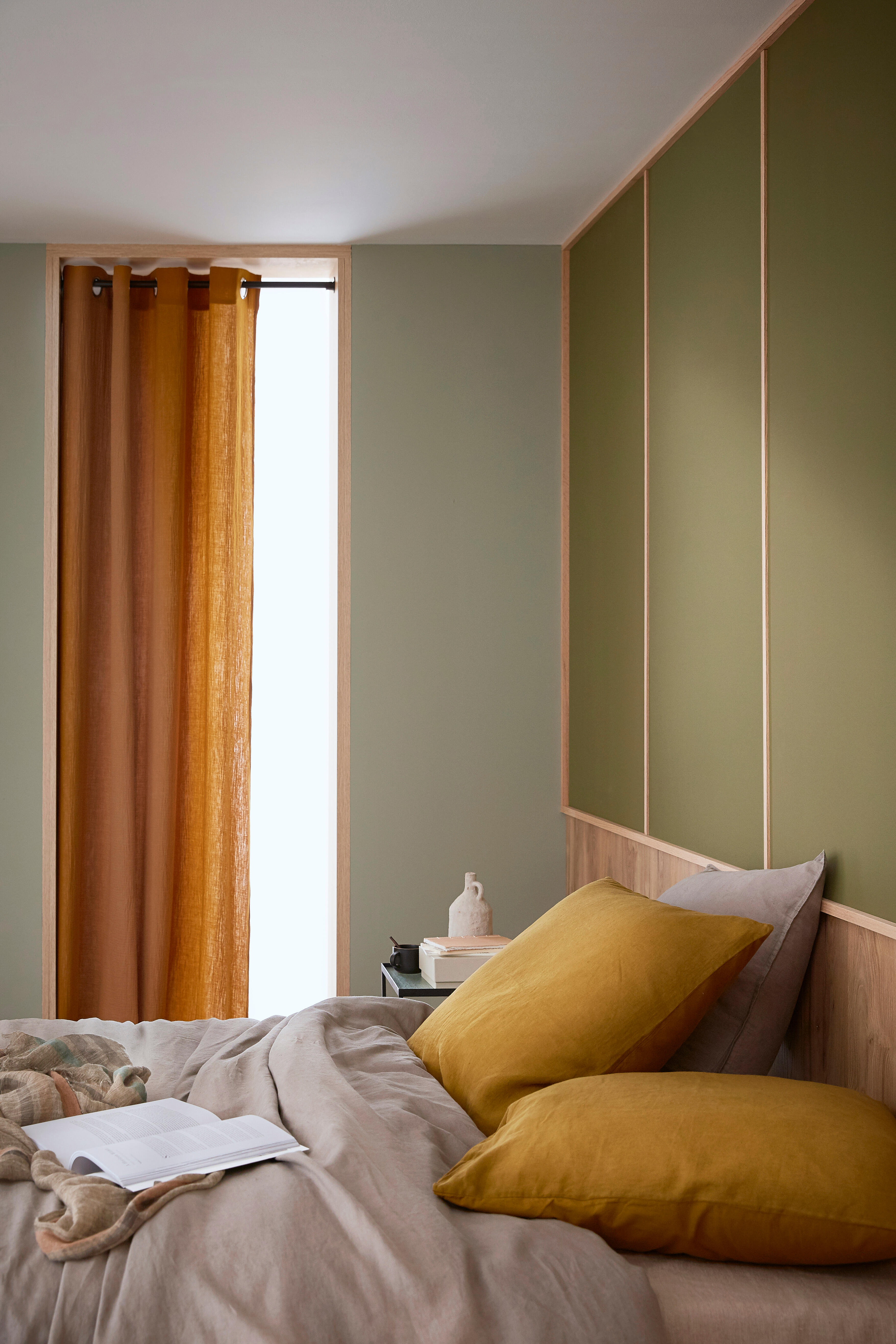 Peinture mur, boiserie vert fume velours ENVIE Biosourcée 2L - 4