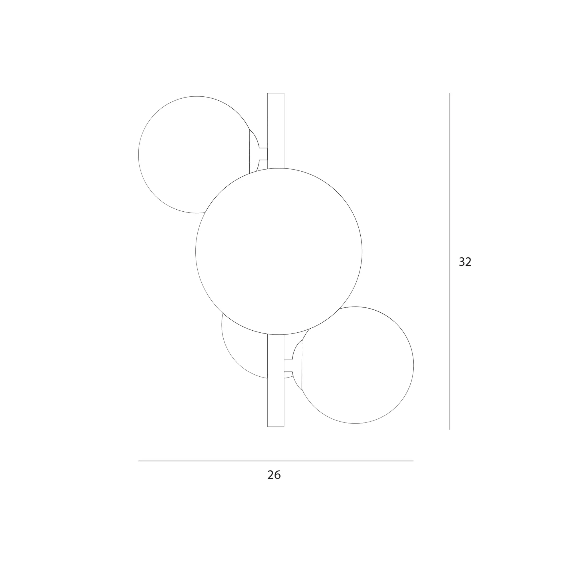 Kinkiet Canello czarny 3 x G9 Italux - 3