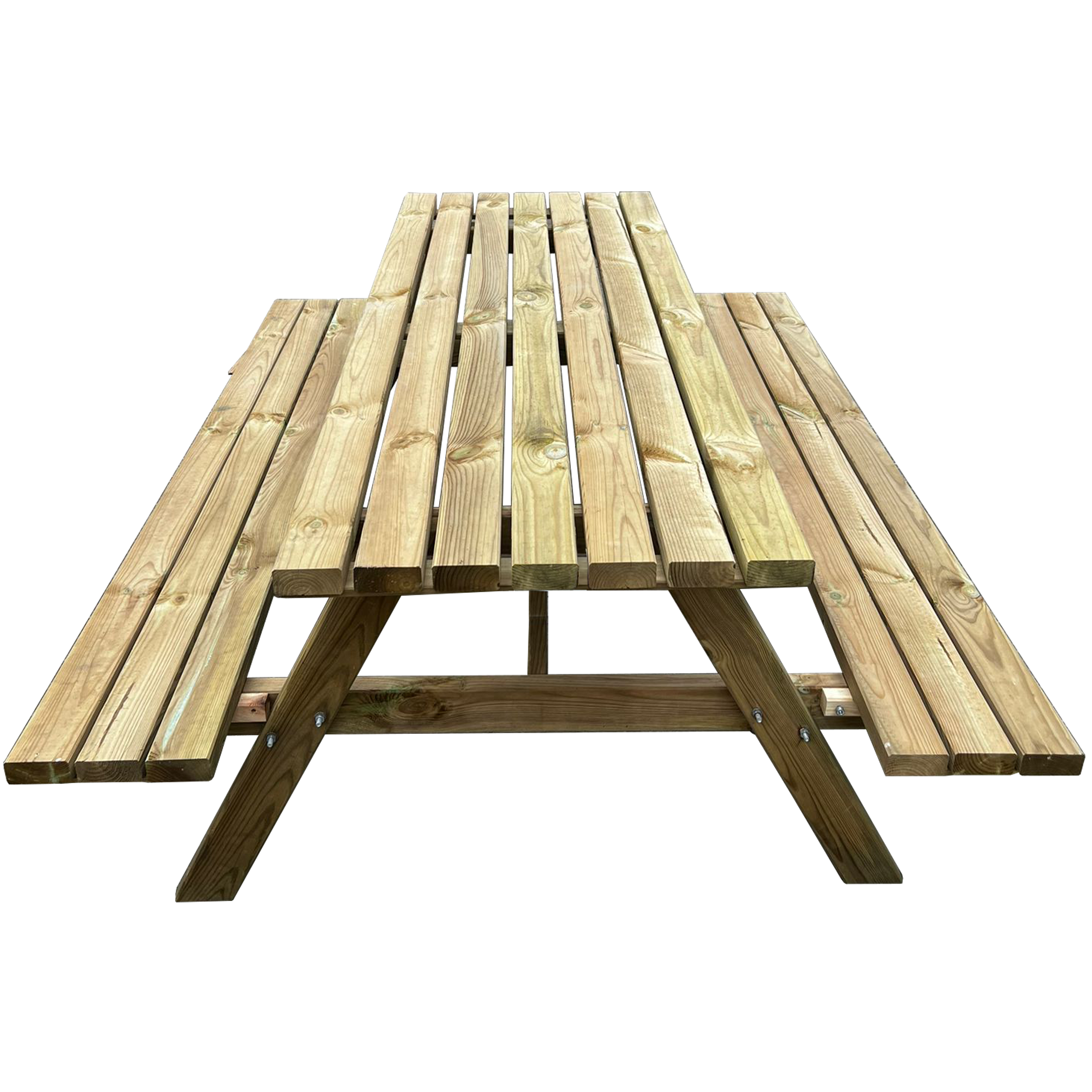 Meble ogrodowe jadalniane piknikowe stół z ławkami drewniane 200cm 4IQ