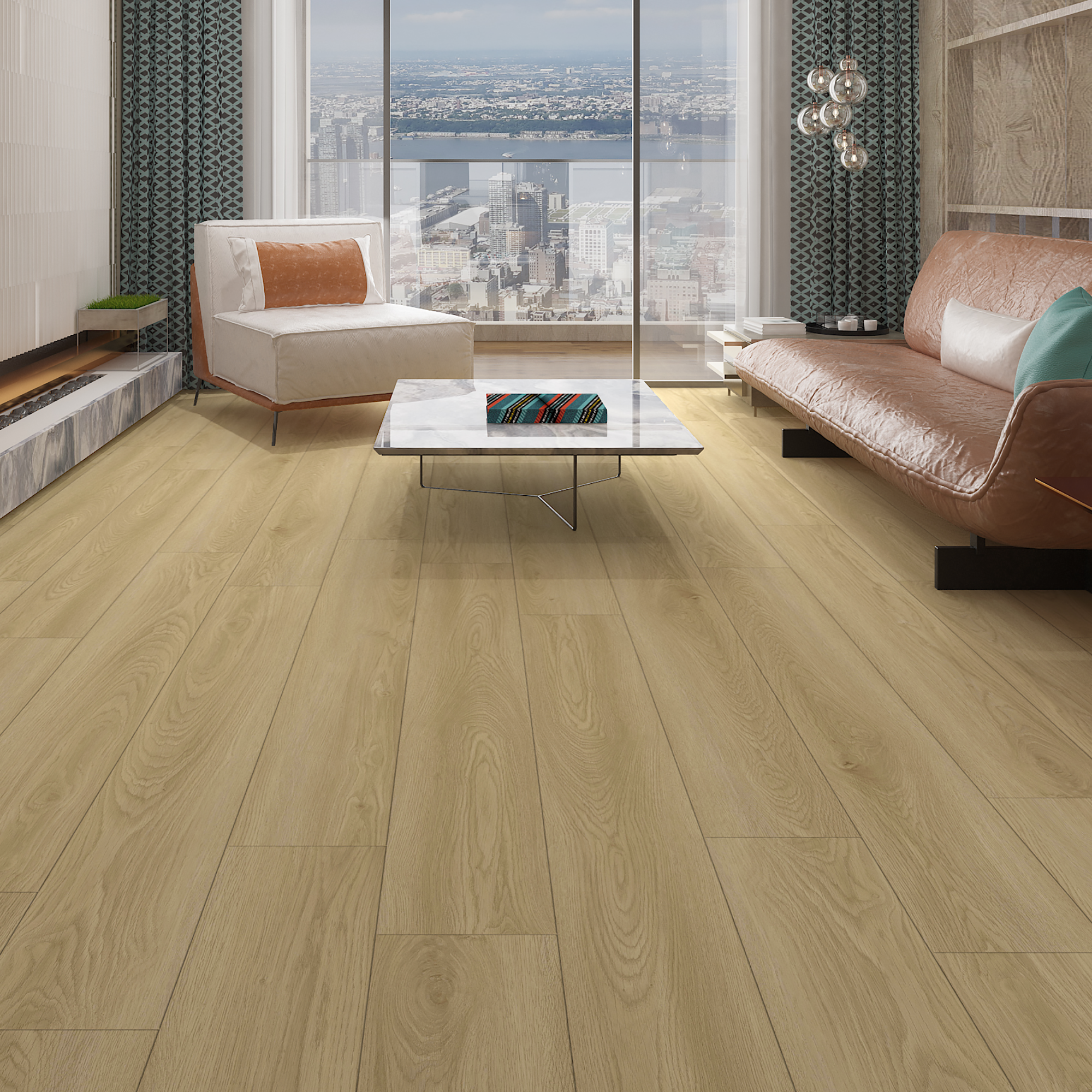 Pavimento vinílico SPC click flutuante Invarell forte Artens 4 mm NAT315 - 10