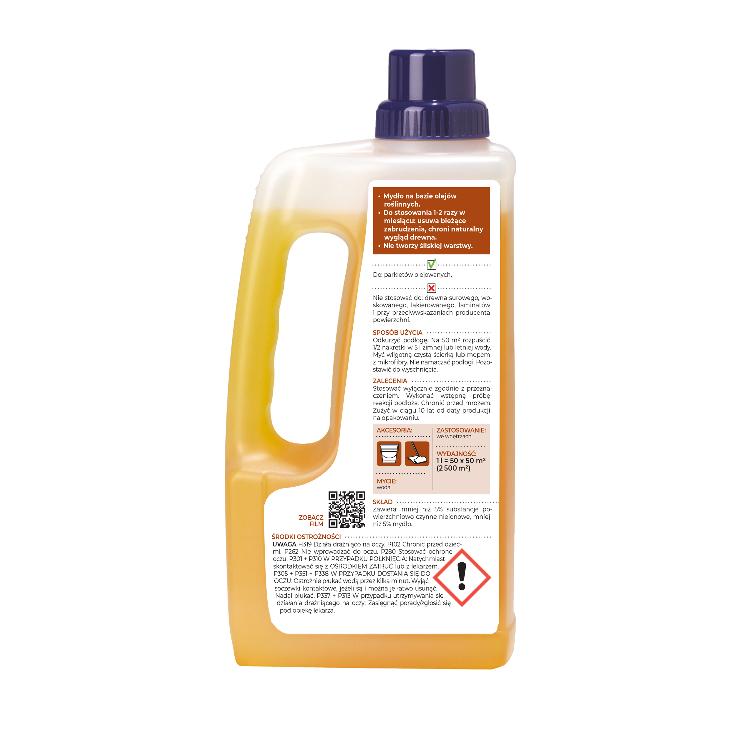 Mydło pielęgnacyjne PARKIET OLEJOWANY 1 l STARWAX - 4
