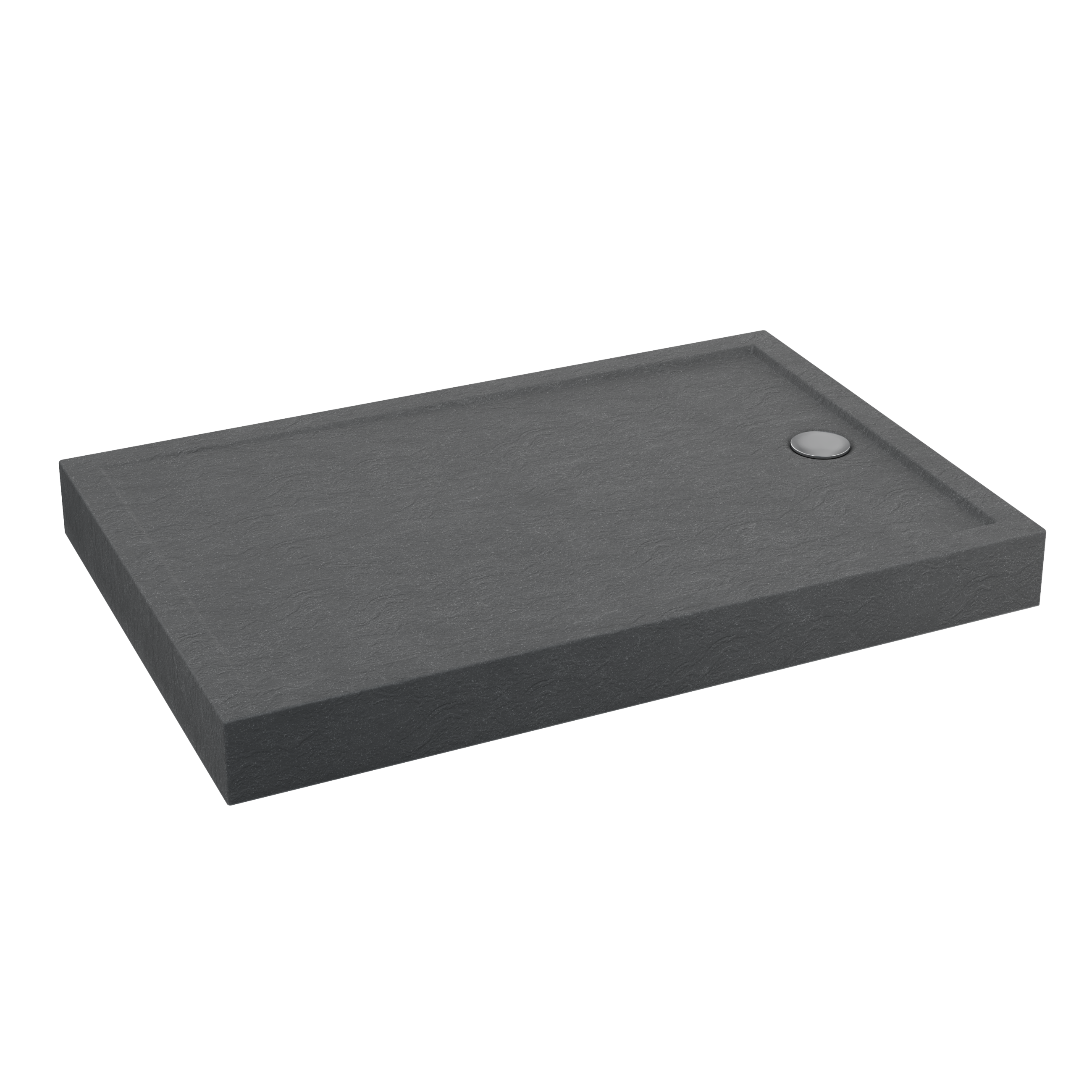 Brodzik Zintegrowany Prostokątny Sensea Frigo 80 x 120 x 12 cm Szary Kamień - 6