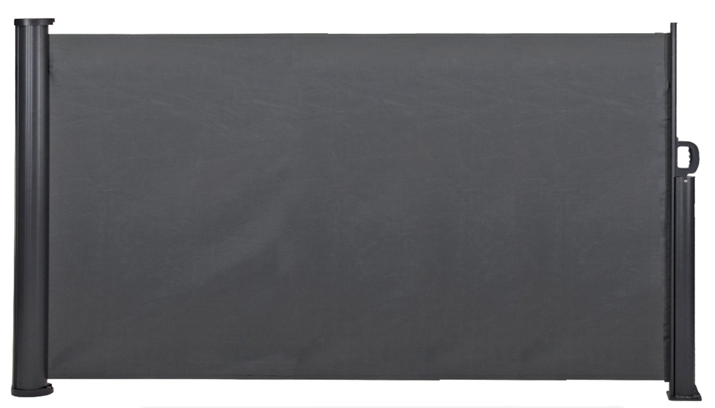 Markiza boczna na taras czarna 3x1.6 m