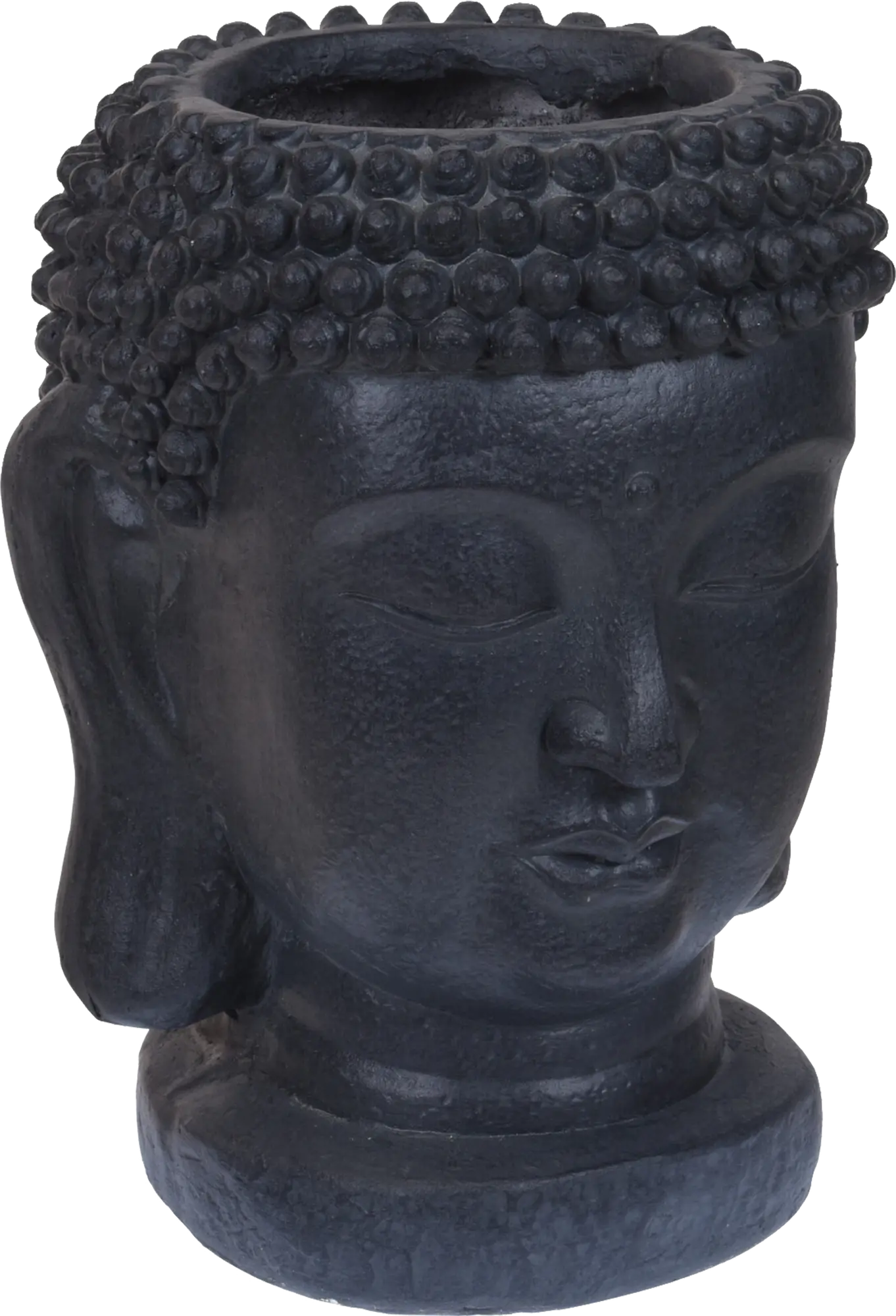 Osłonka doniczki Głowa Budda 25x35cm czarna