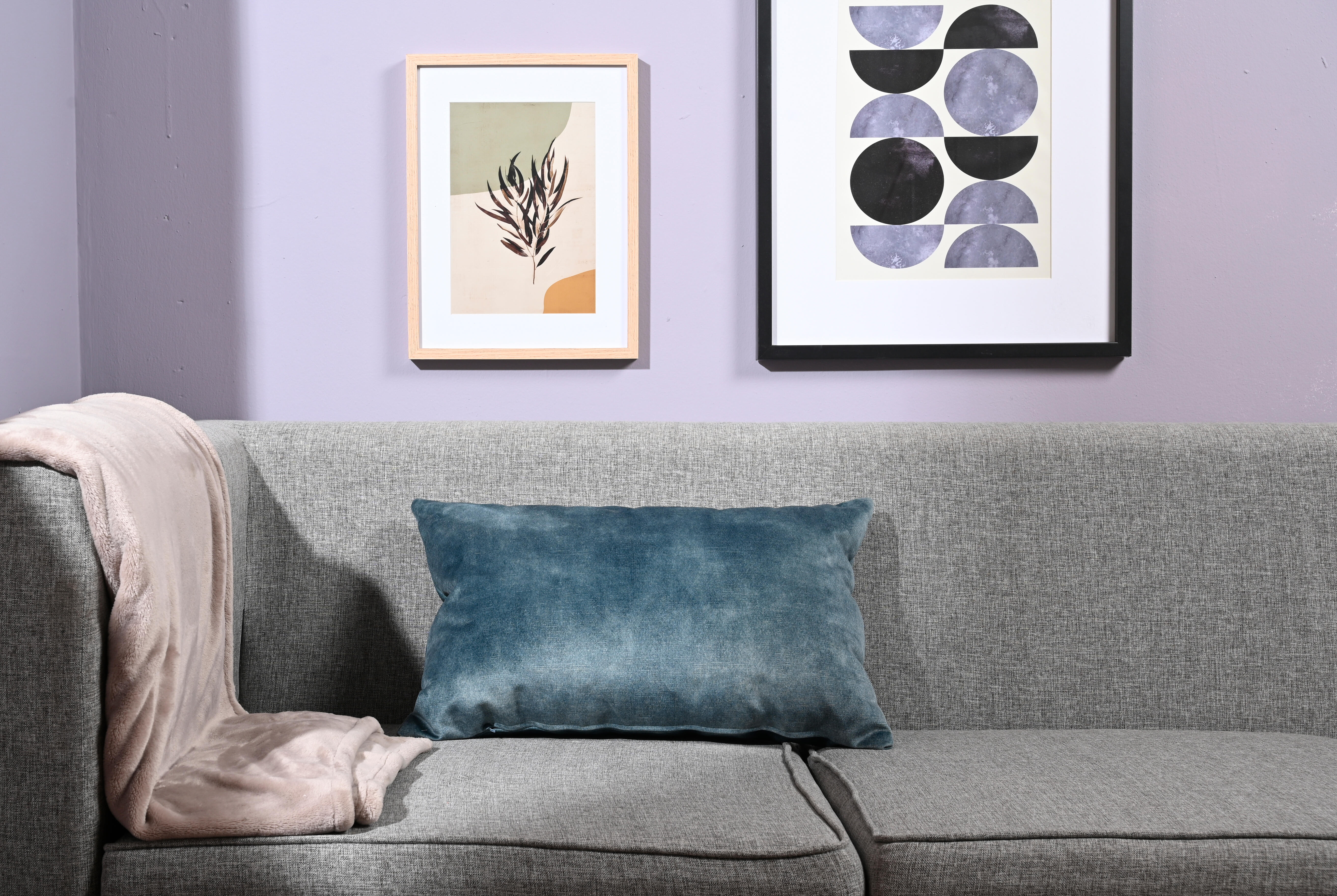 Cojín decorativo rectangular Macau liso algodón yute PETROL doble cara 40x60cm - 2