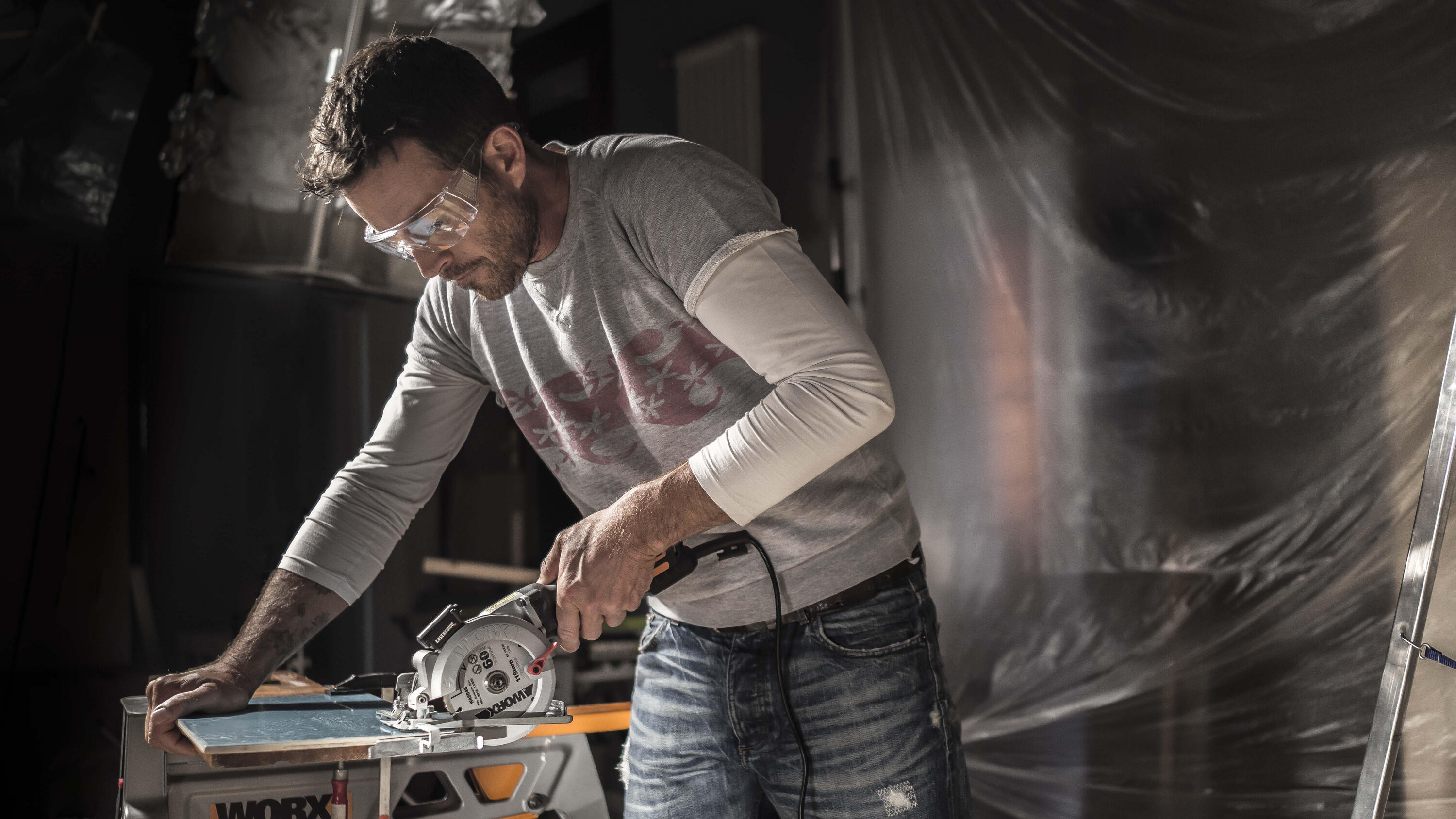 Mini serra circular 800 w Worx Worxsaw XL - 7