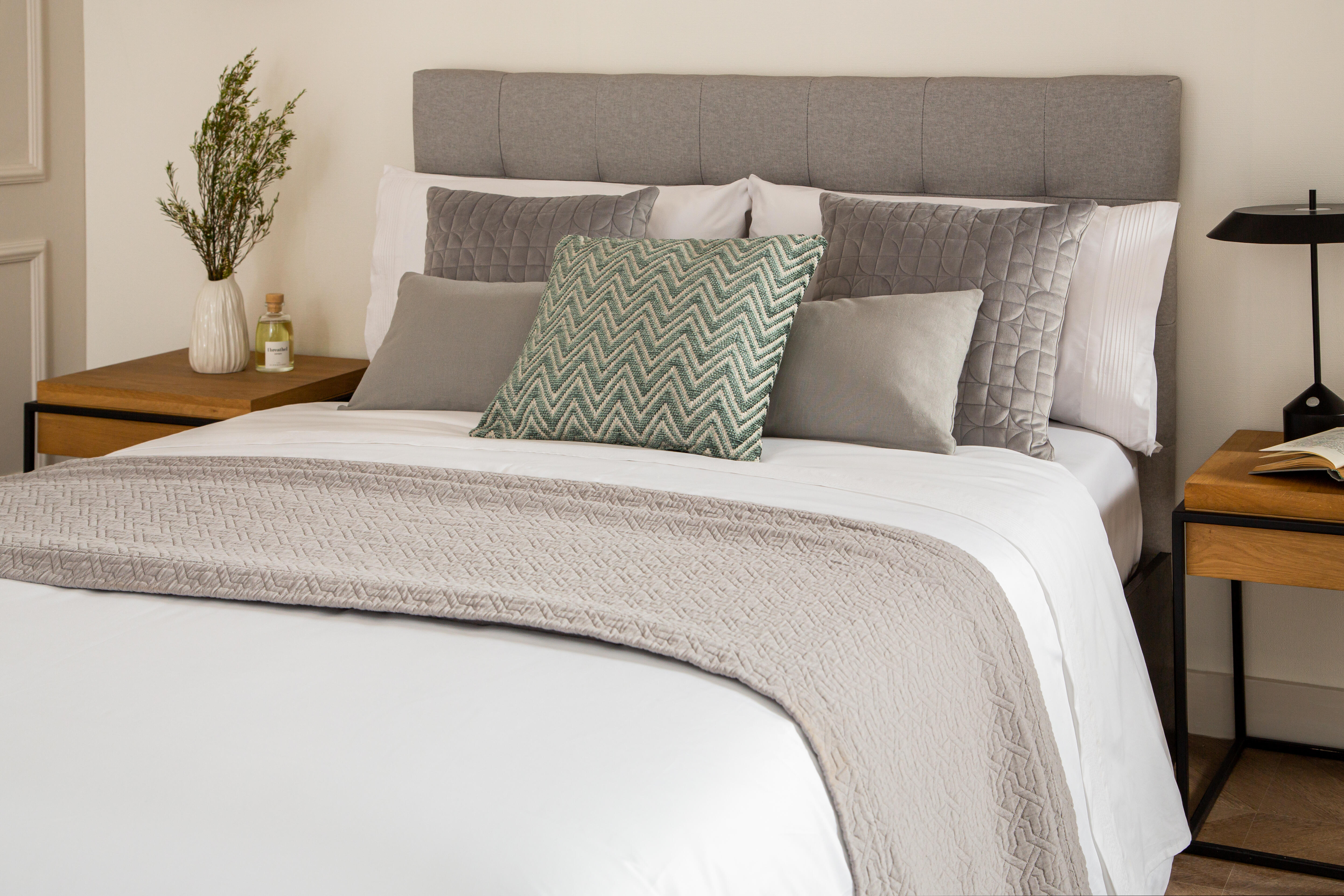 Sábana encimera Crochet algodón percal 200 hilos blanco 230x270 para cama de 150 cm - 9