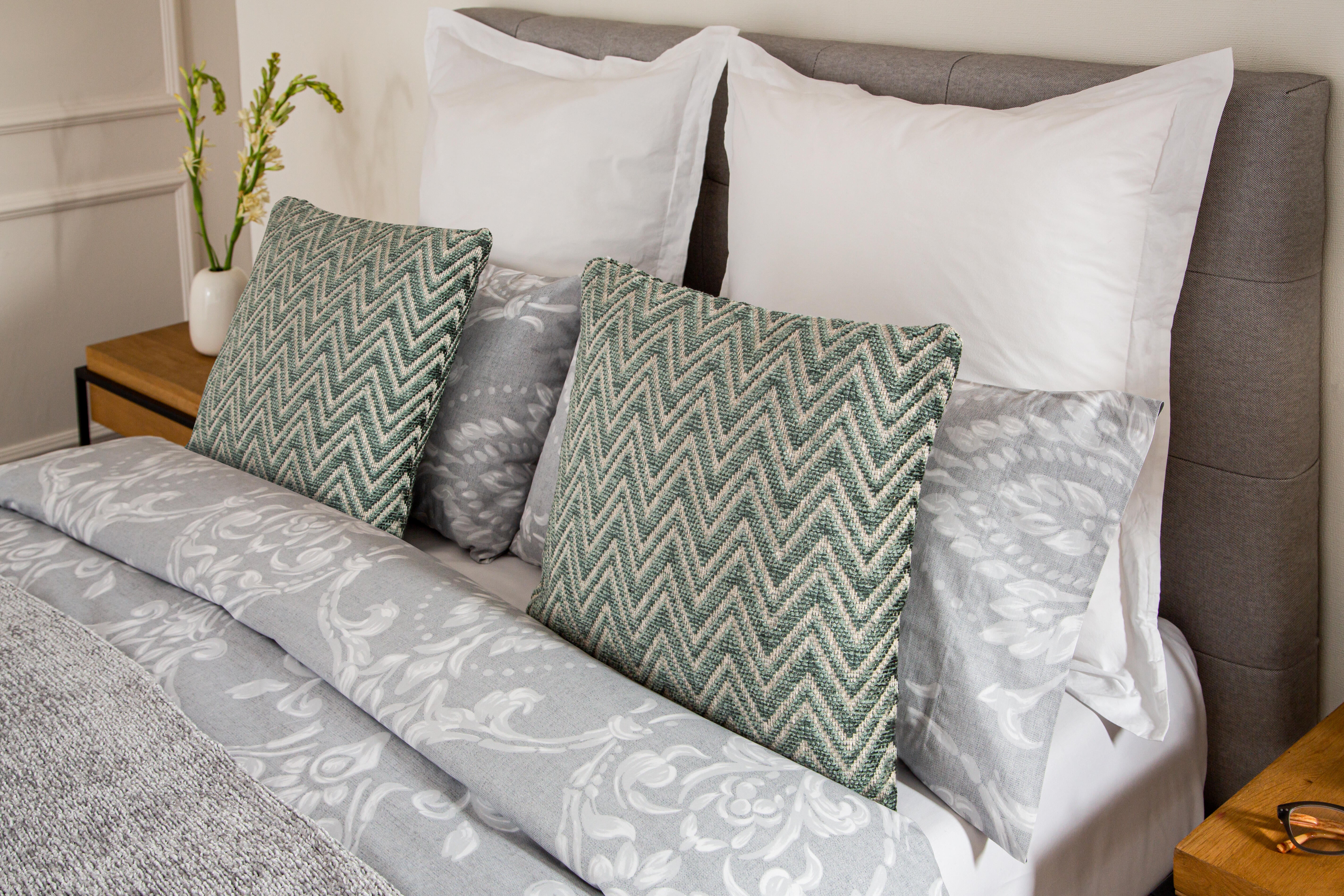 Funda para cuadrante de cama algodón 200 hilos Vainica blanco 60 x 60 cm para cama de 90, 105, 135, 140, 150, 160, 180, 200 cm - 3
