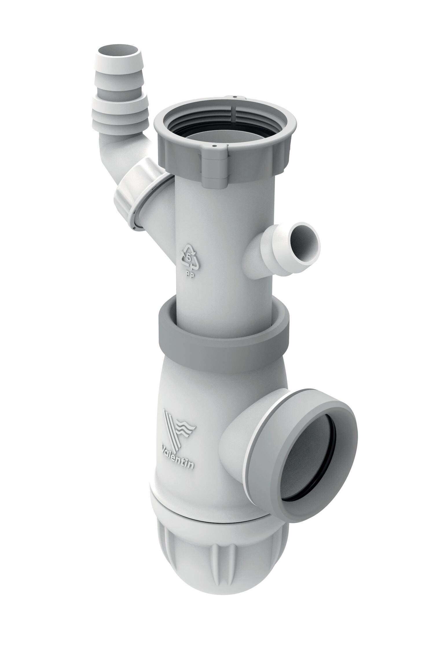 Siphon D'Évier Réglable NICOLL En Polypropylène Recyclé - Entrée 1'1/2 - Sortie 40 Mm - Hauteur 130-170 Mm