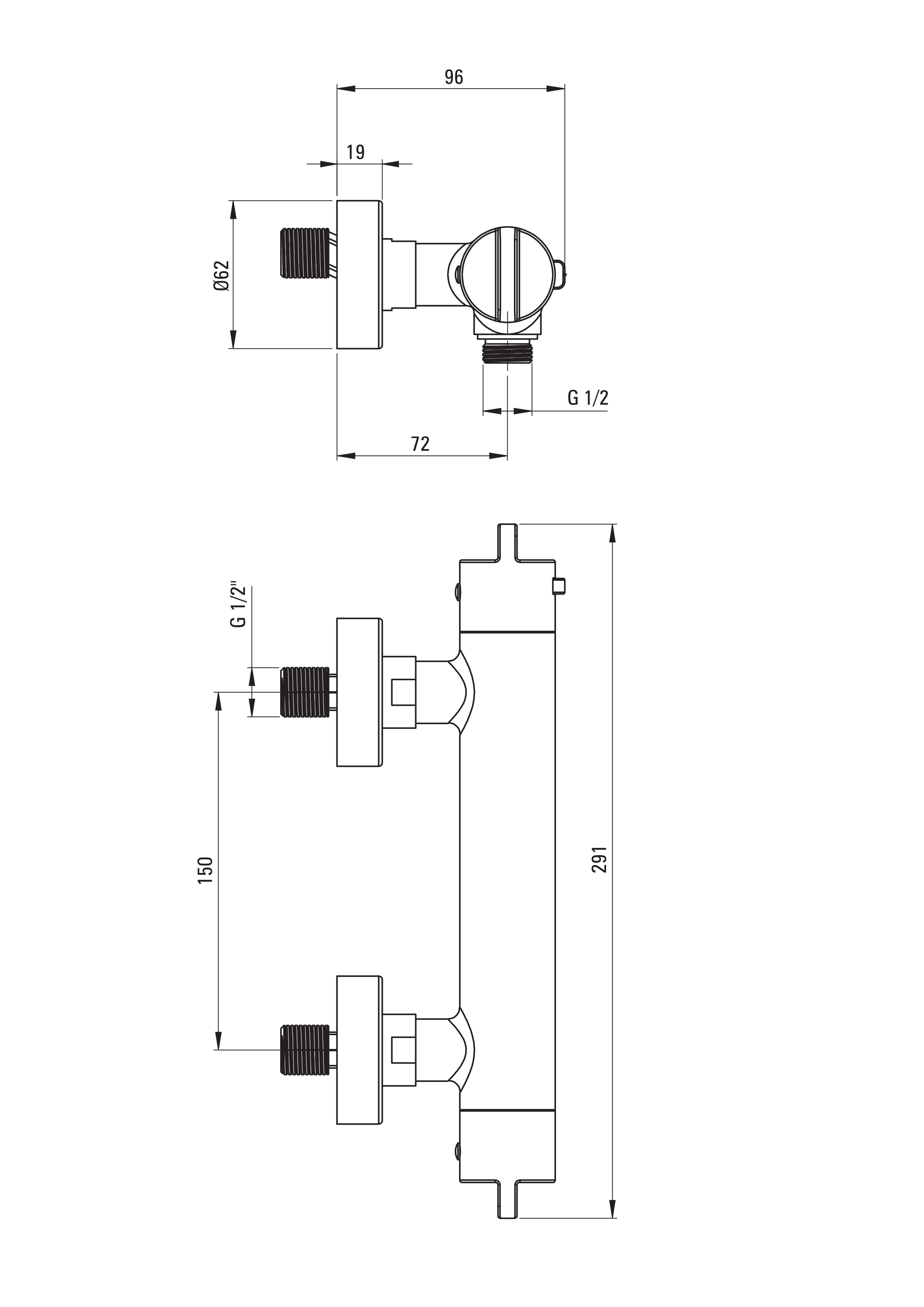 Bateria prysznicowa termostatyczna czarna Celjo Deante - 2