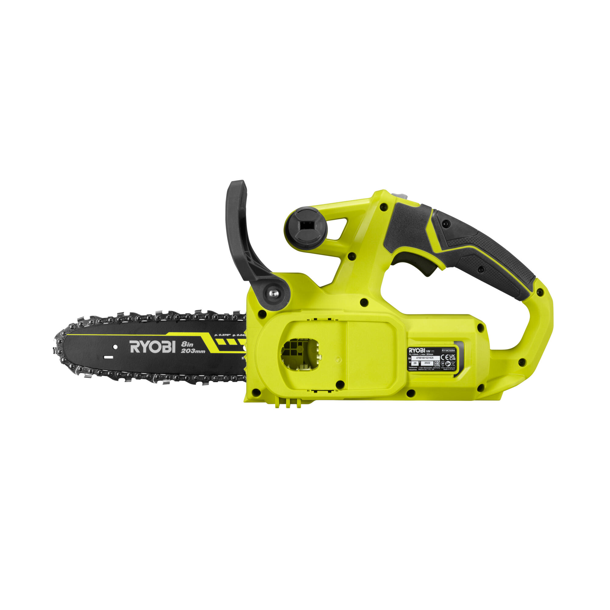 Motosega a batteria RYOBI compatta 18V barra da 20 cm, batteria non inclusa - 9