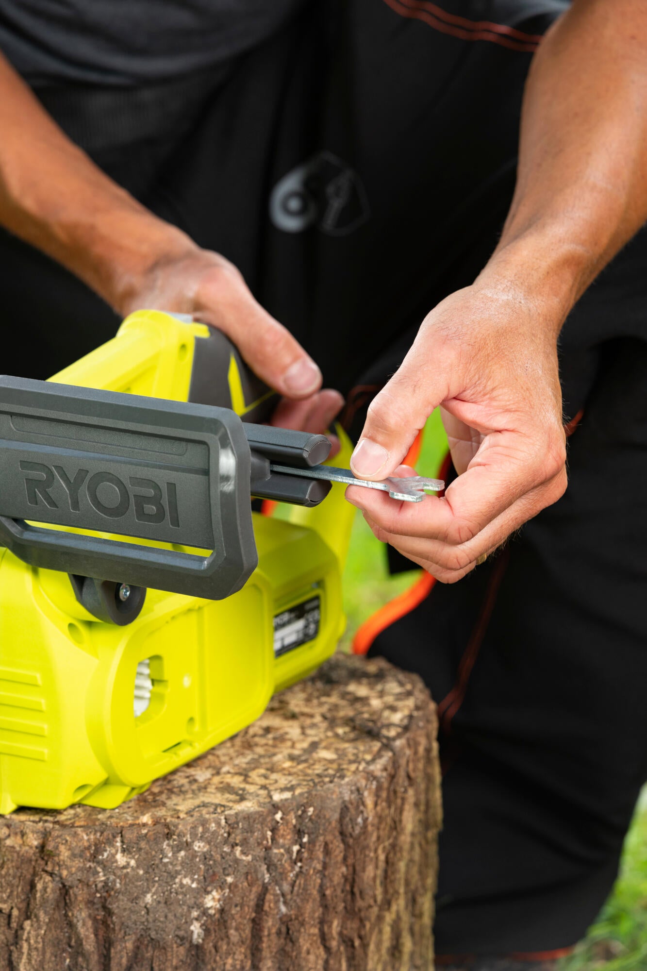 Motosega a batteria RYOBI compatta 18V barra da 20 cm, batteria non inclusa - 6