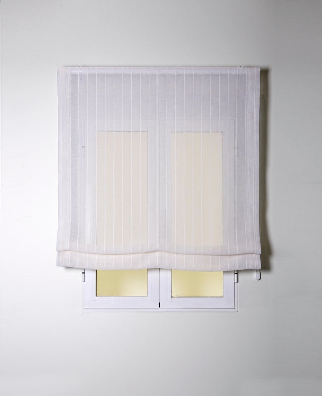 Estor plegable paqueto Mongomeri blanco  de 150x175 cm