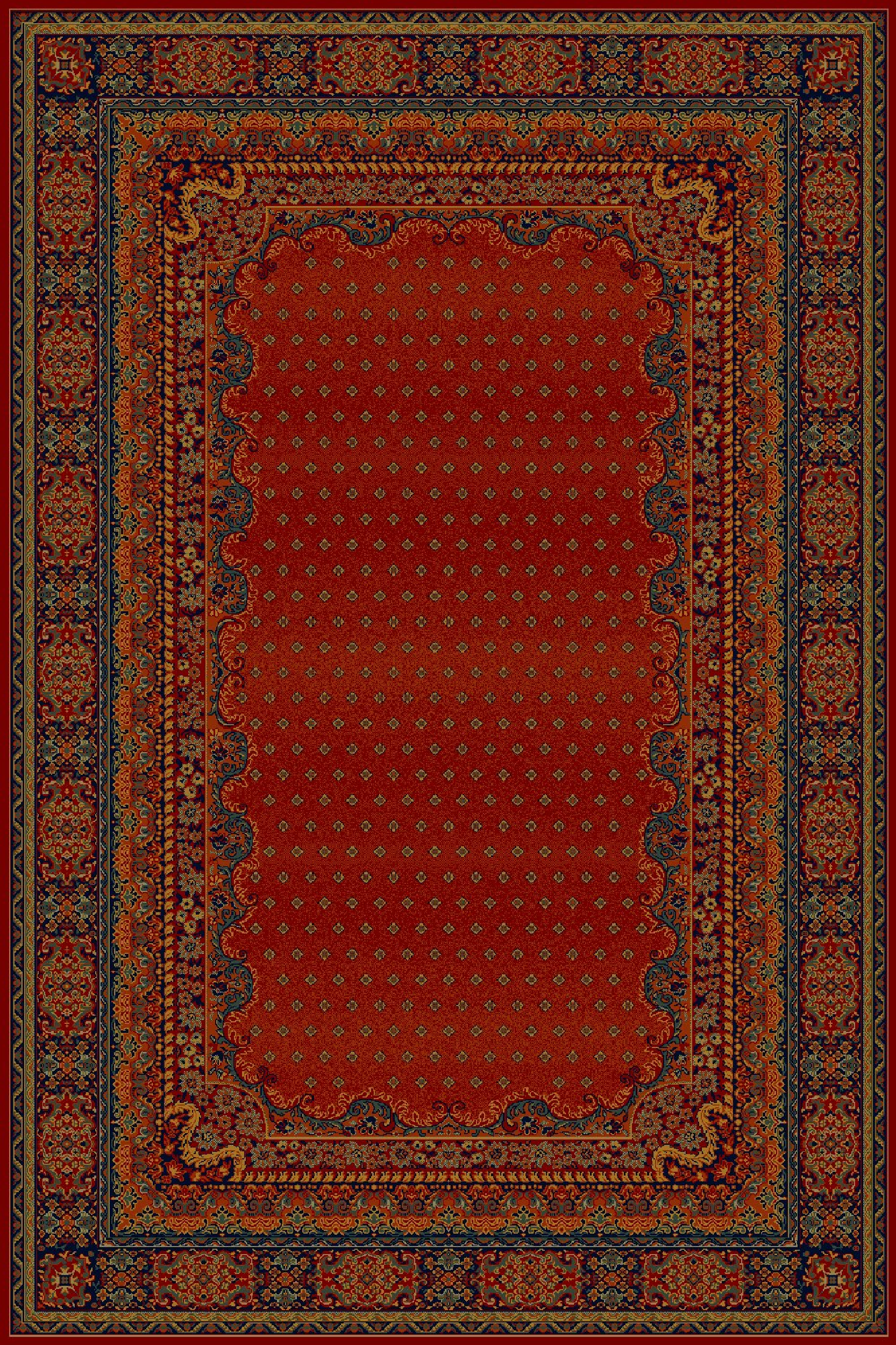 Dywan wełniany Polonia Baron Burgund 135 x 200 cm
