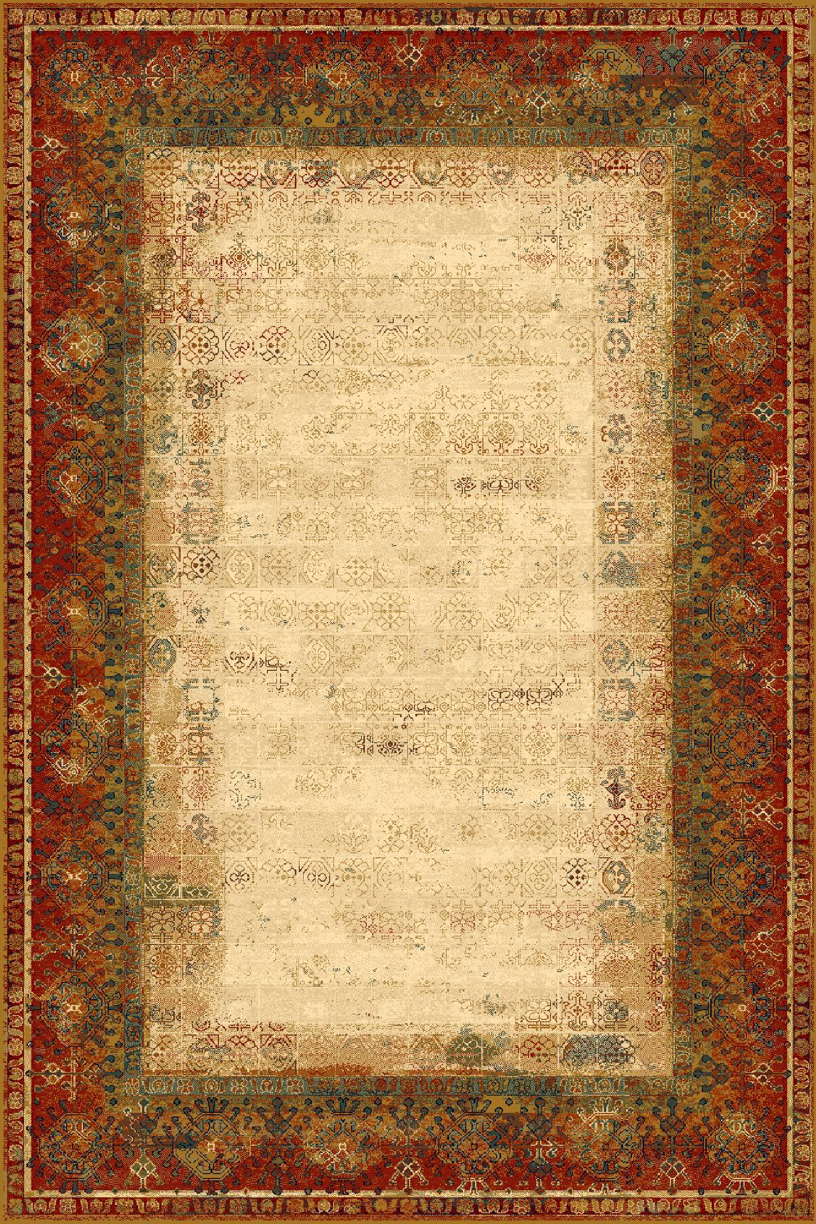 Dywan wełniany Polonia Pamuk czerwony 100 x 150 cm