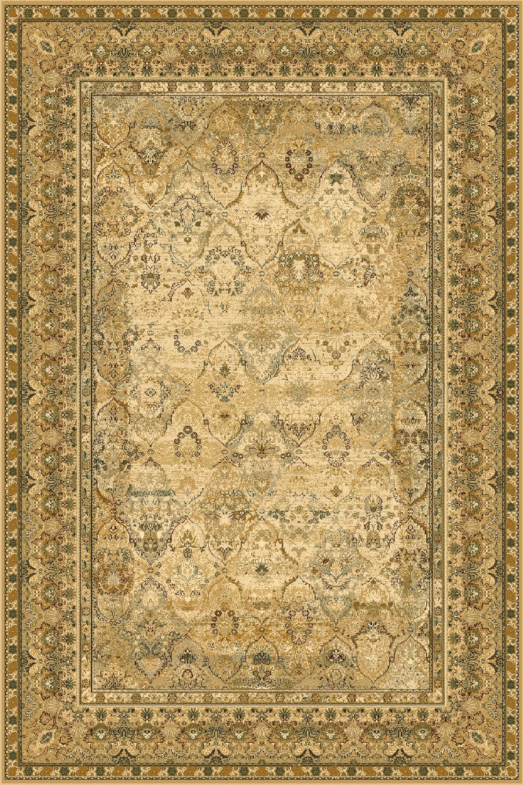 Dywan wełniany Omega Kashmir kremowy 135 x 200 cm