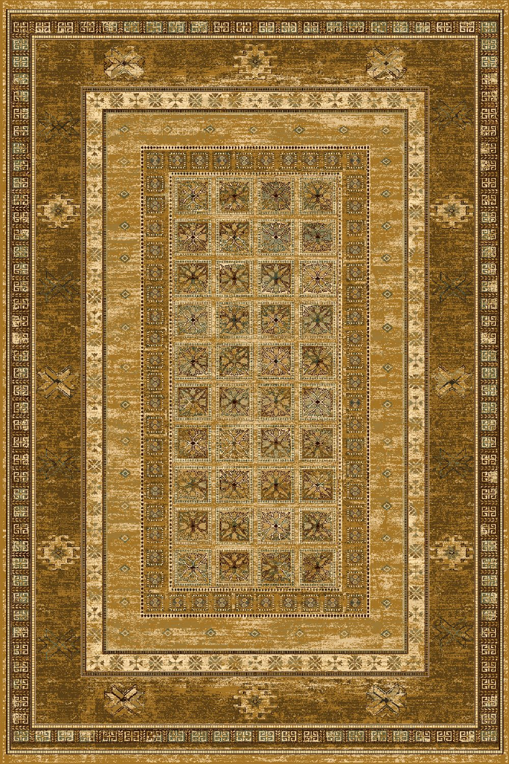 Dywan wełniany Omega Antik Miodowy 135 x 200 cm